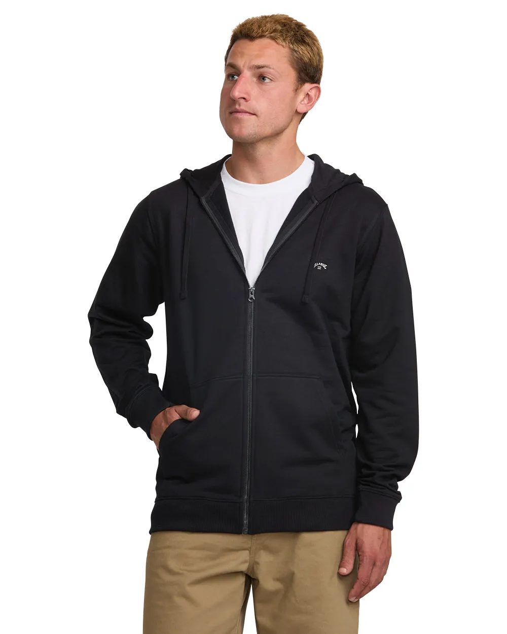 All Day Zip Front Hoodie - Black sold by Billabong
