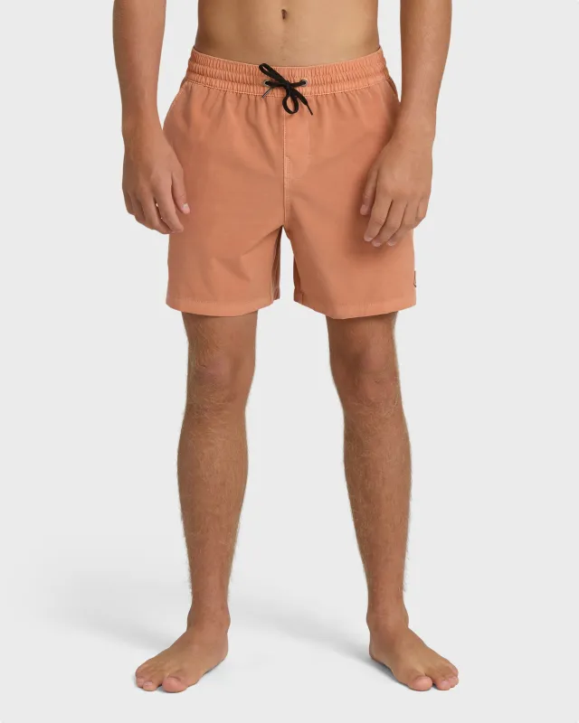 Every Other Day Wave Washed Layback Trunks - Cantaloupe made by Billabong