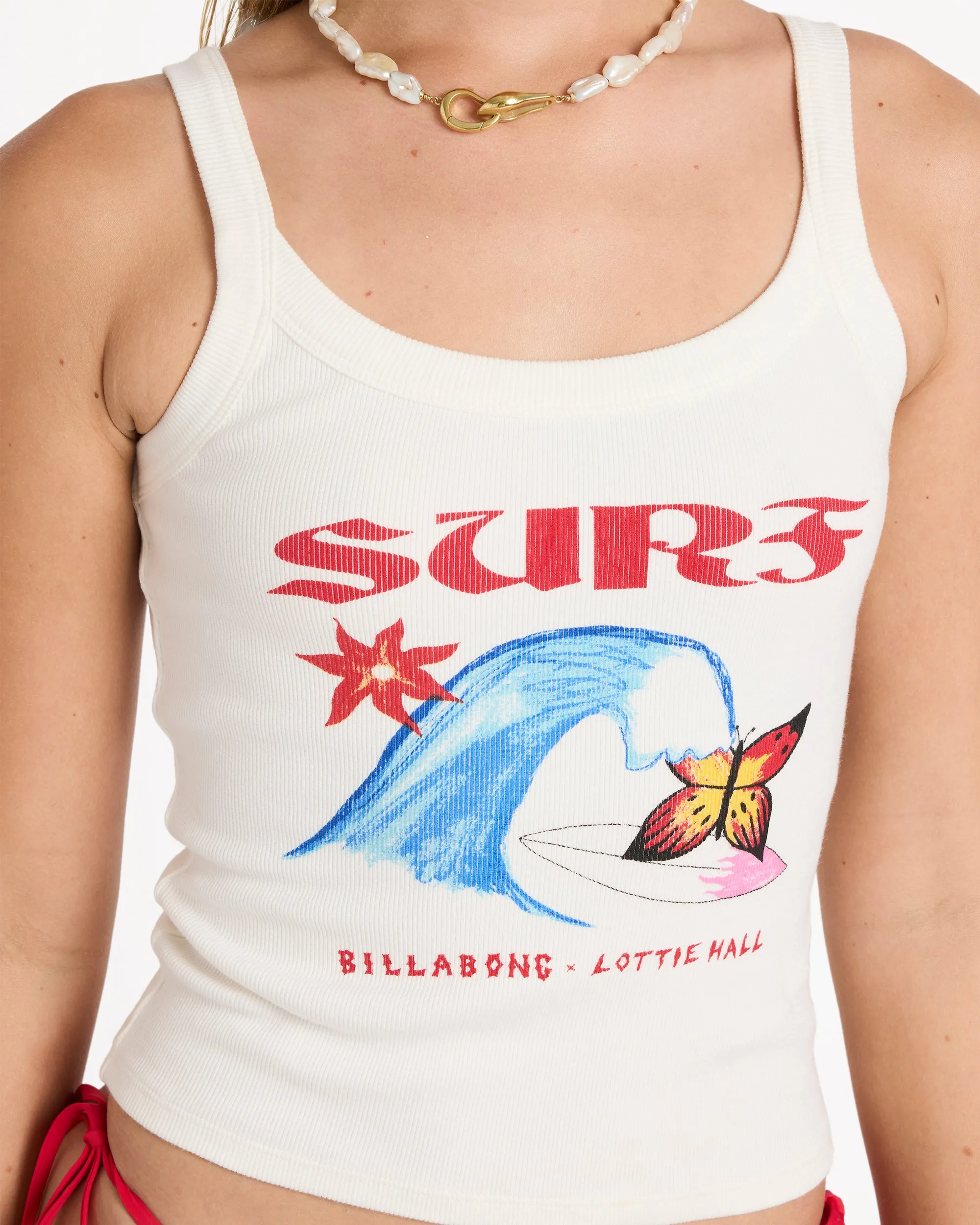 Lottie Hall Tank - Salt Crystal sold by Billabong product image thumbnail 4