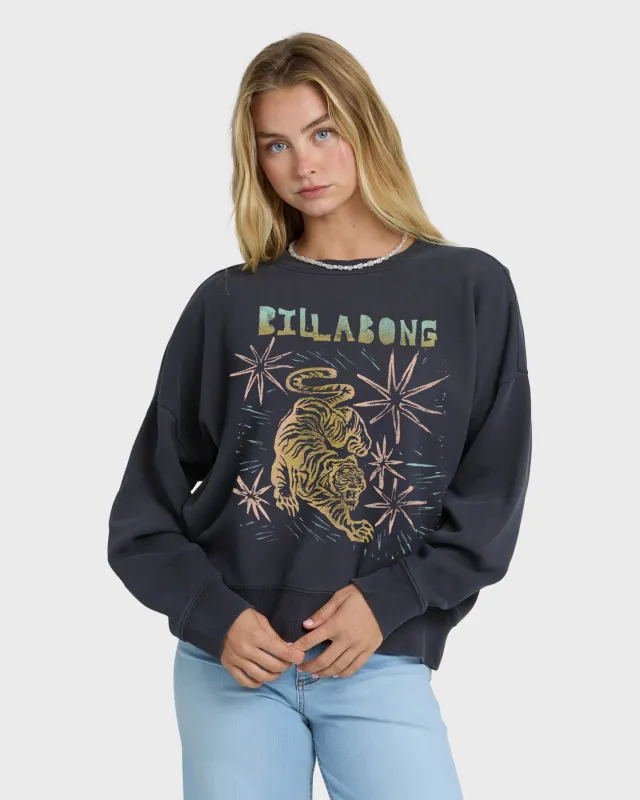 Echo Crewneck Sweatshirt - Black Sands sold by Billabong