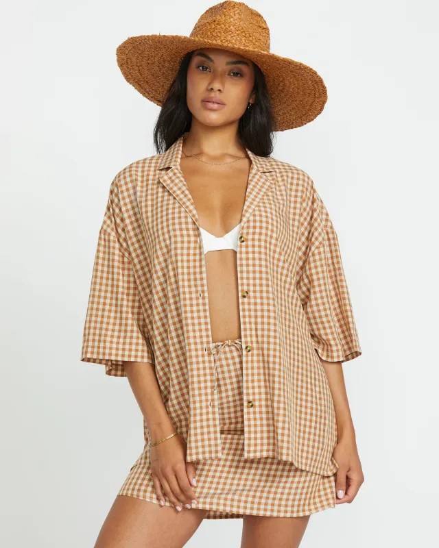 Beach Side Short Sleeve Shirt - Doeskin made by Billabong