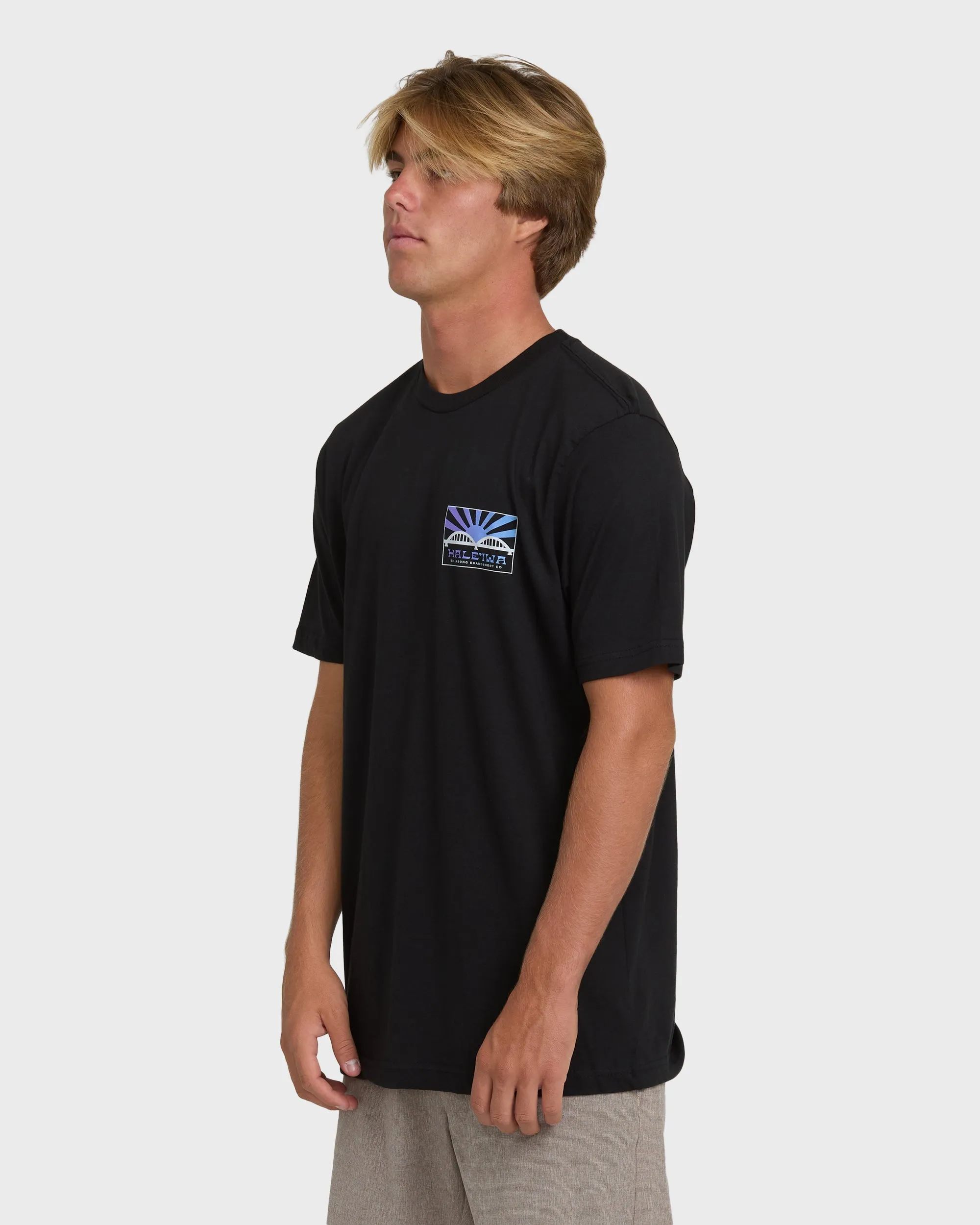 Haleiwa Rising Sun Short Sleeve T-Shirt - Black sold by Billabong product image thumbnail 4