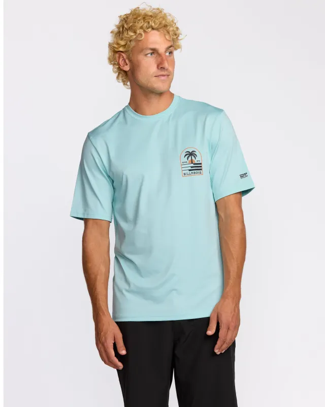 Portal Loose Fit Short Sleeve Surf Short Sleeve T-Shirt - Light Blue Heather sold by Billabong