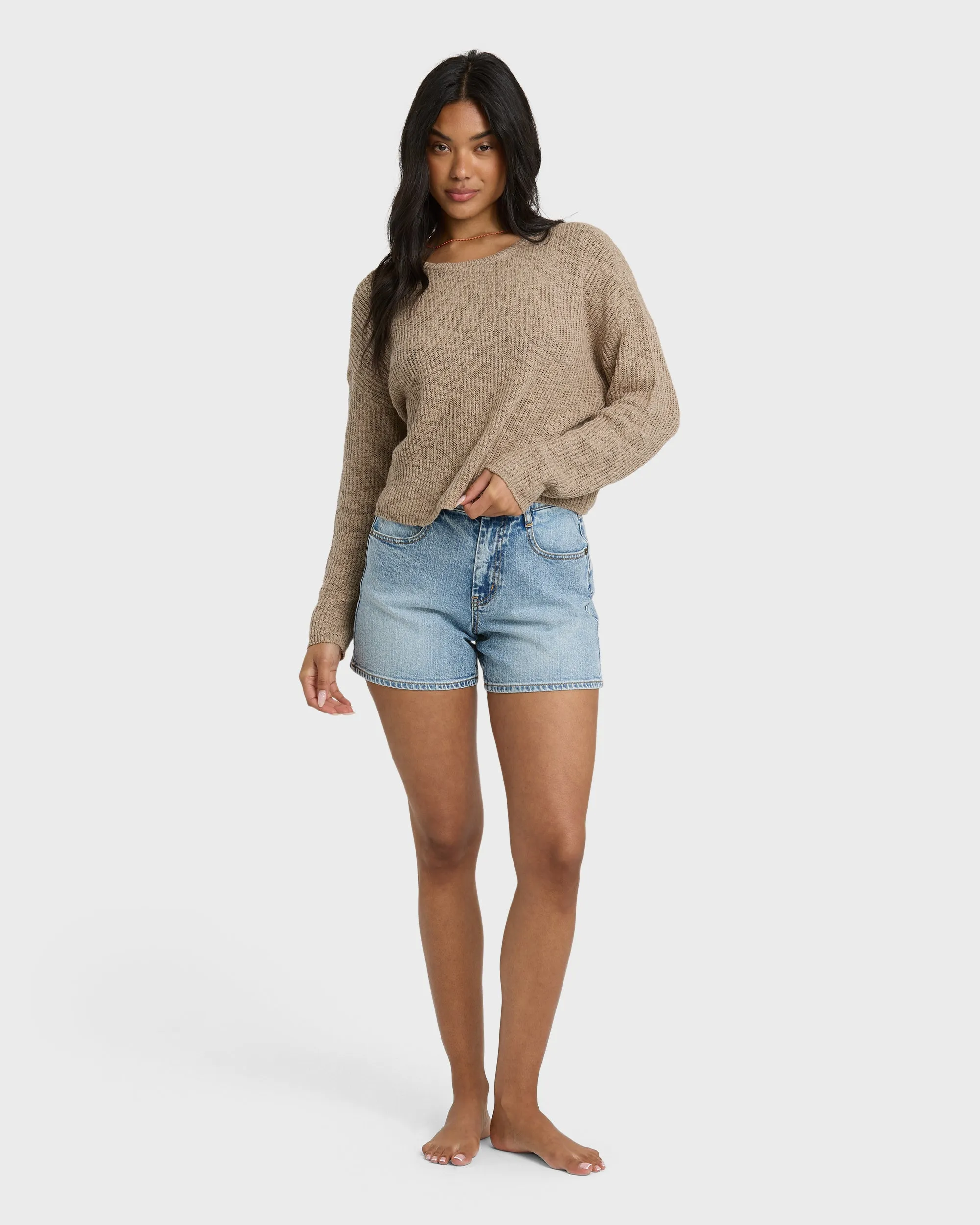 Daze Time Sweater - Oatmeal sold by Billabong product image thumbnail 3