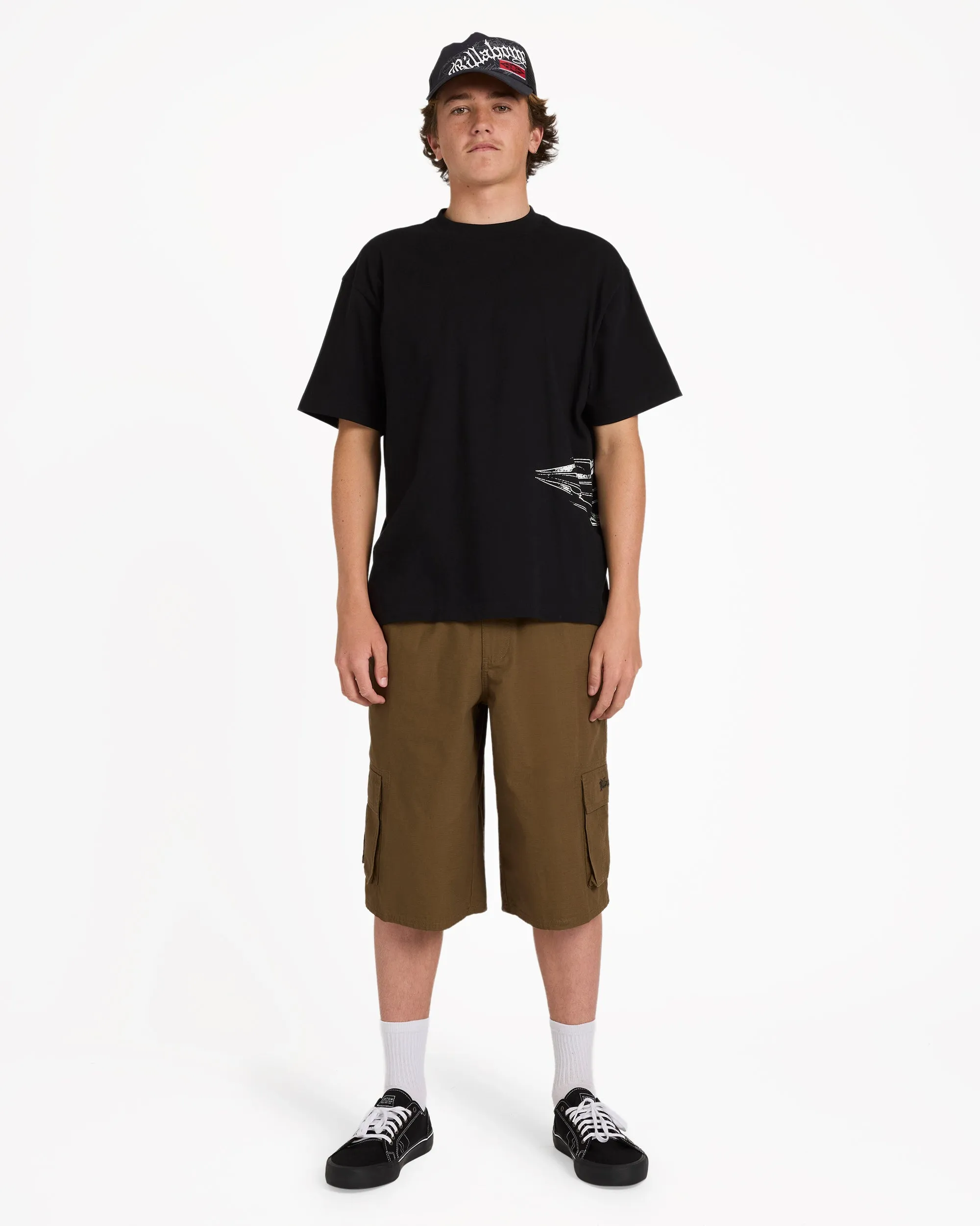Chrome Diamond Short Sleeve Knit T-Shirt - Black sold by Billabong product image thumbnail 4