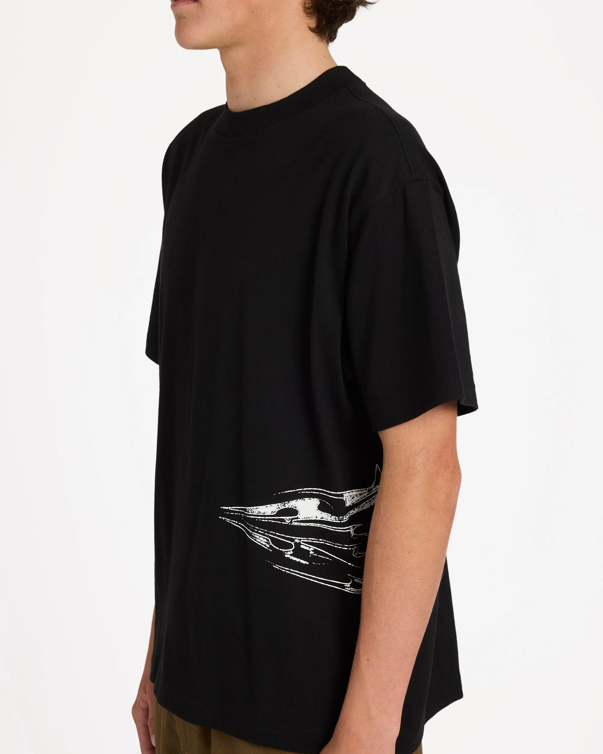 Chrome Diamond Short Sleeve Knit T-Shirt - Black sold by Billabong product image thumbnail 5