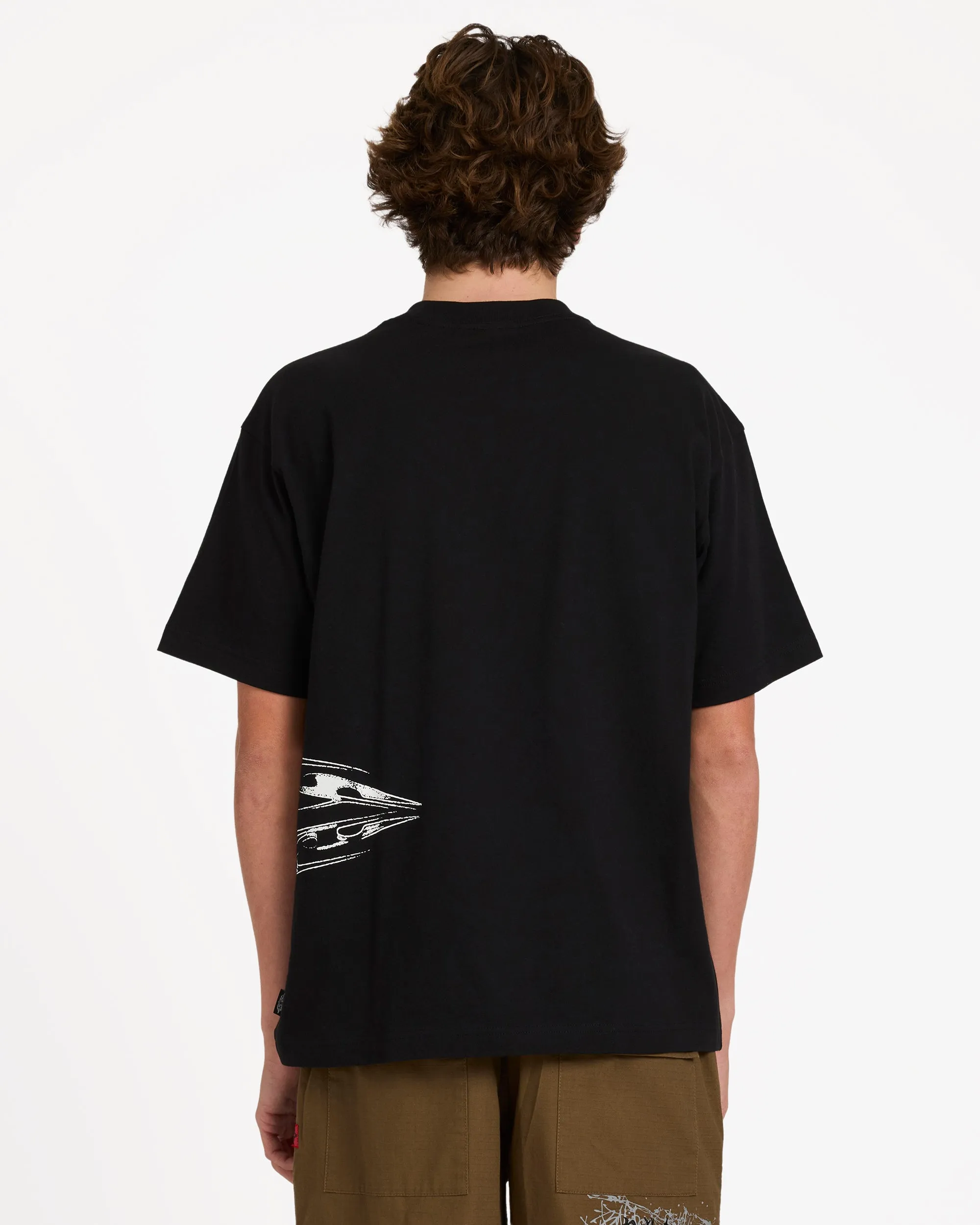 Chrome Diamond Short Sleeve Knit T-Shirt - Black sold by Billabong product image thumbnail 2