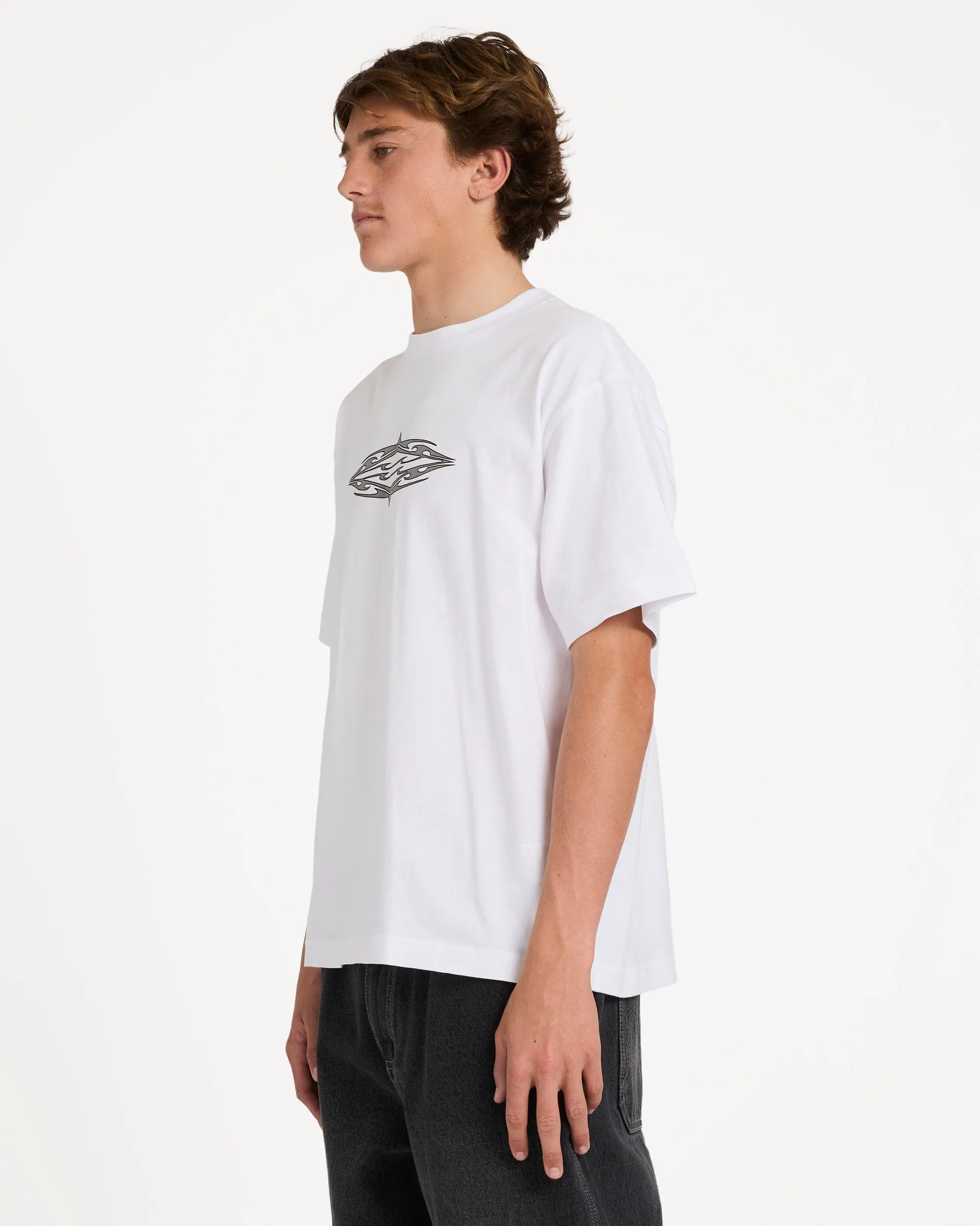 Tribal Diamonds Short Sleeve Knit T-Shirt - White sold by Billabong product image thumbnail 3