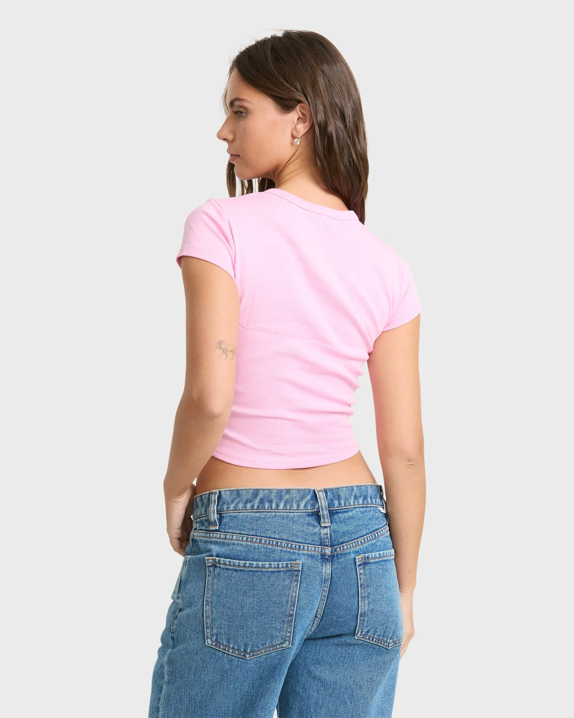 Wonderful Garden Short Sleeve Knit T-Shirt - Prism Pink sold by Billabong product image thumbnail 2
