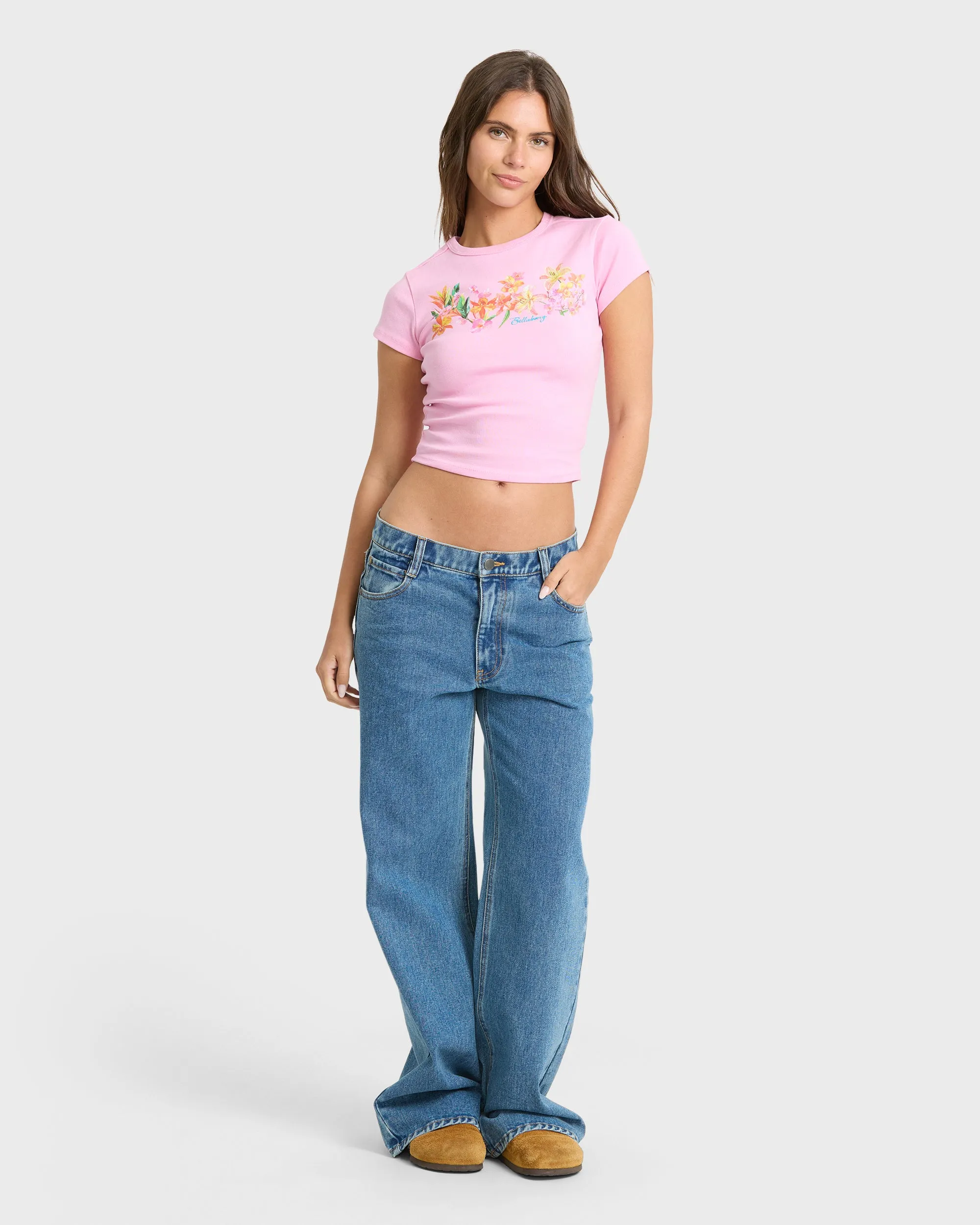 Wonderful Garden Short Sleeve Knit T-Shirt - Prism Pink sold by Billabong product image thumbnail 4