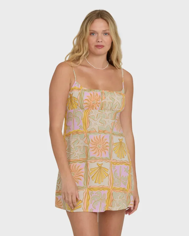 Dreaming Of Sun Mini Dress - Sweet Lilac made by Billabong