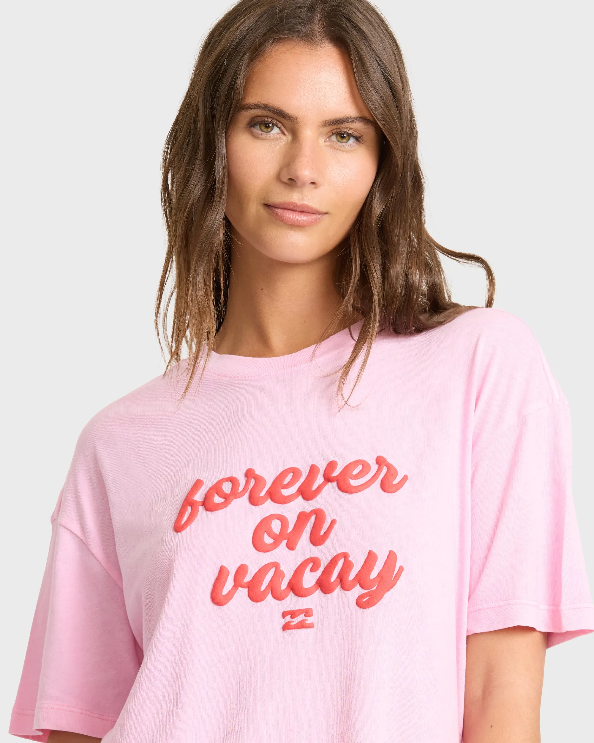Vacay Forever Short Sleeve Knit T-Shirt - Prism Pink sold by Billabong product image thumbnail 5