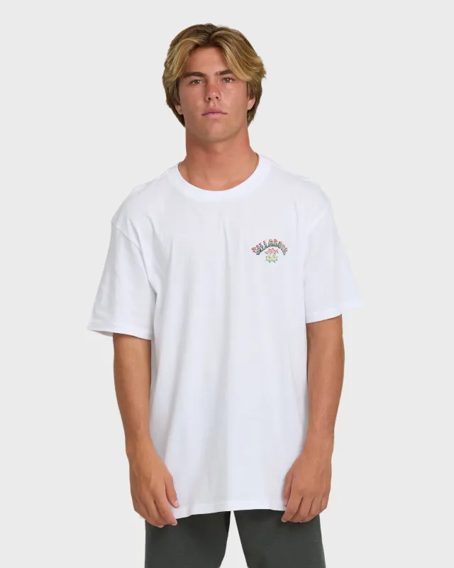 Nanda Ormond Occy Premium Short Sleeve Knit Graphic T-Shirt - White made by Billabong