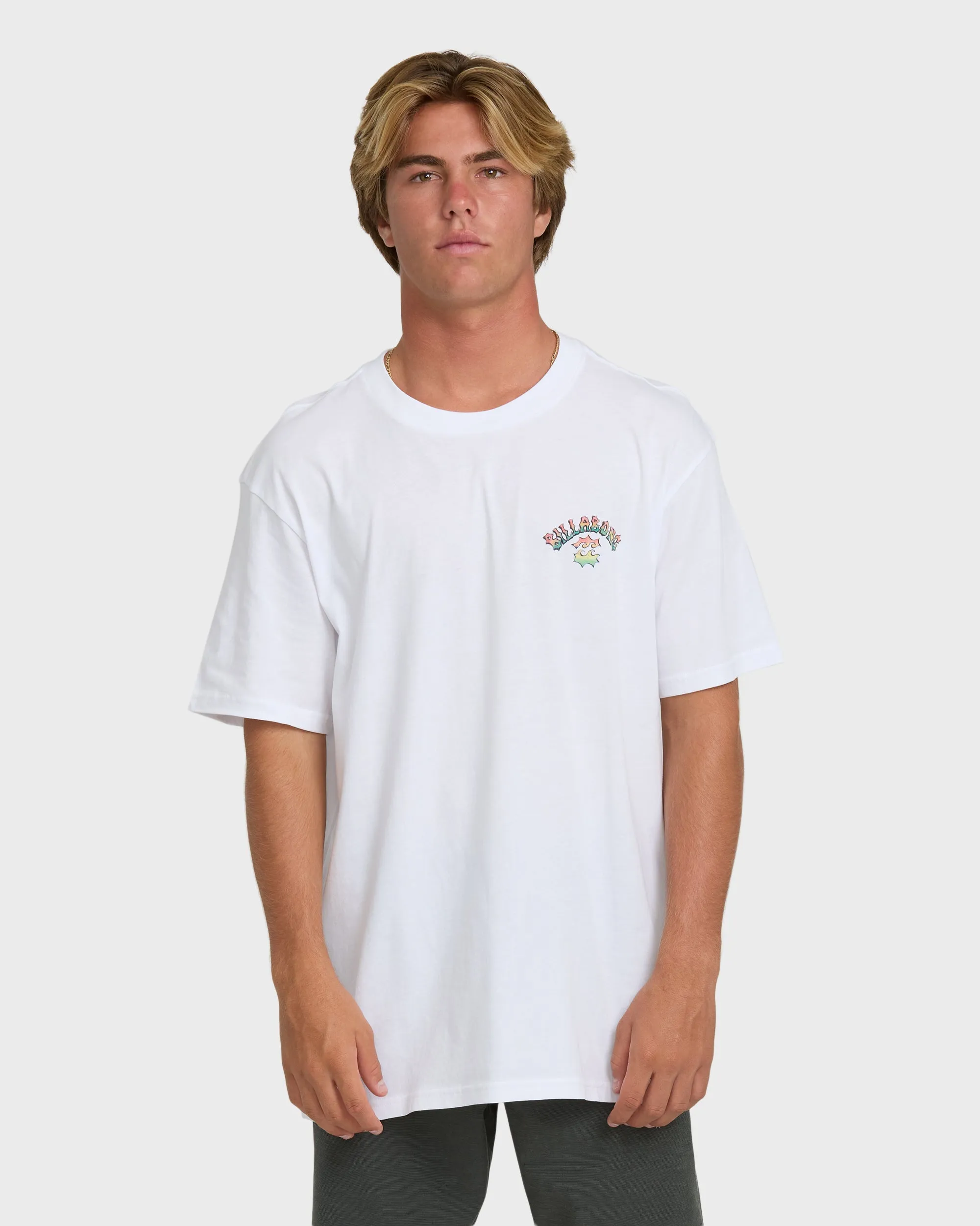 Nanda Ormond Occy Premium Short Sleeve Knit Graphic T-Shirt - White sold by Billabong
