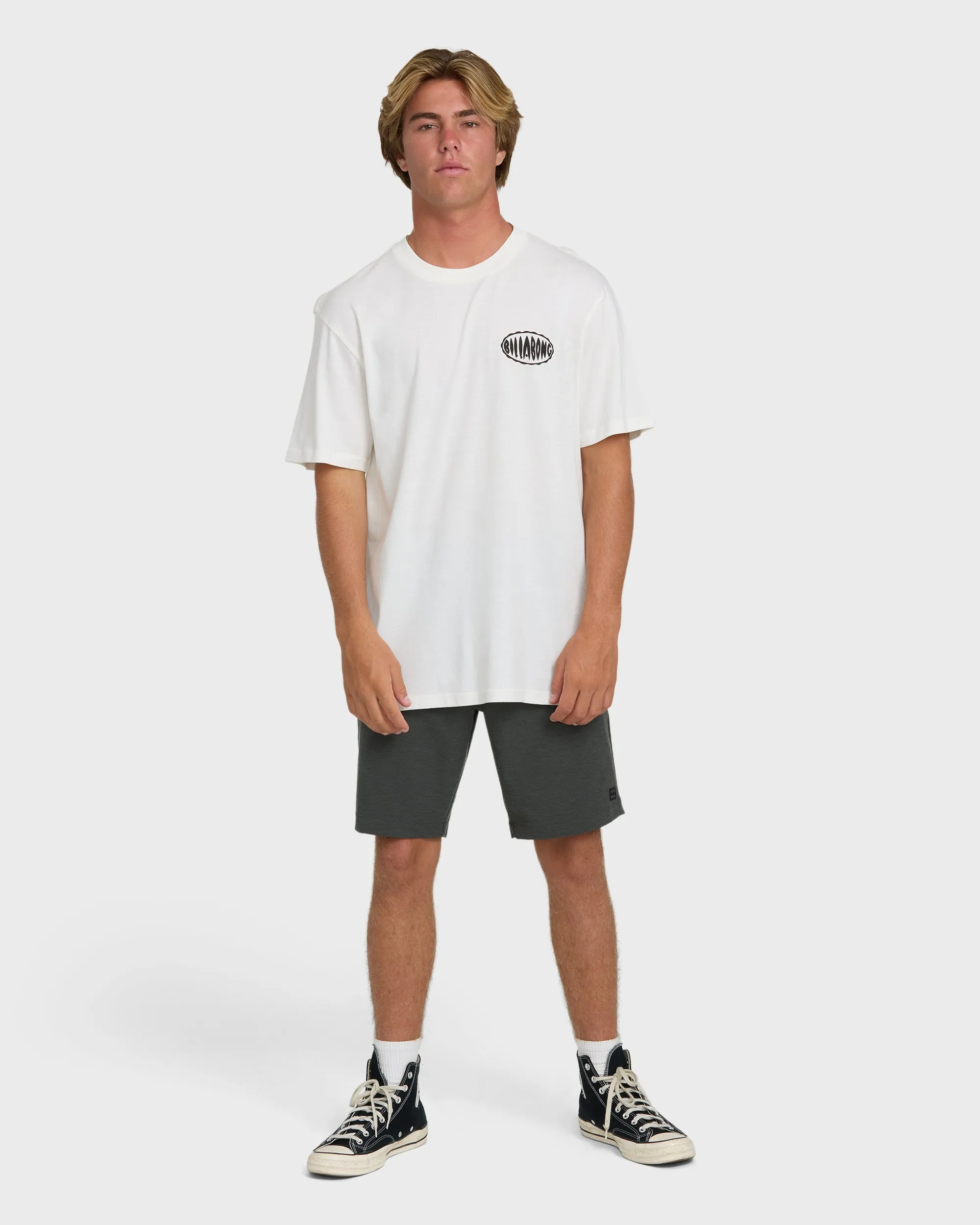 Nanda Ormond Burleigh Heads Premium Short Sleeve Cotton T-Shirt - Off White sold by Billabong product image thumbnail 4
