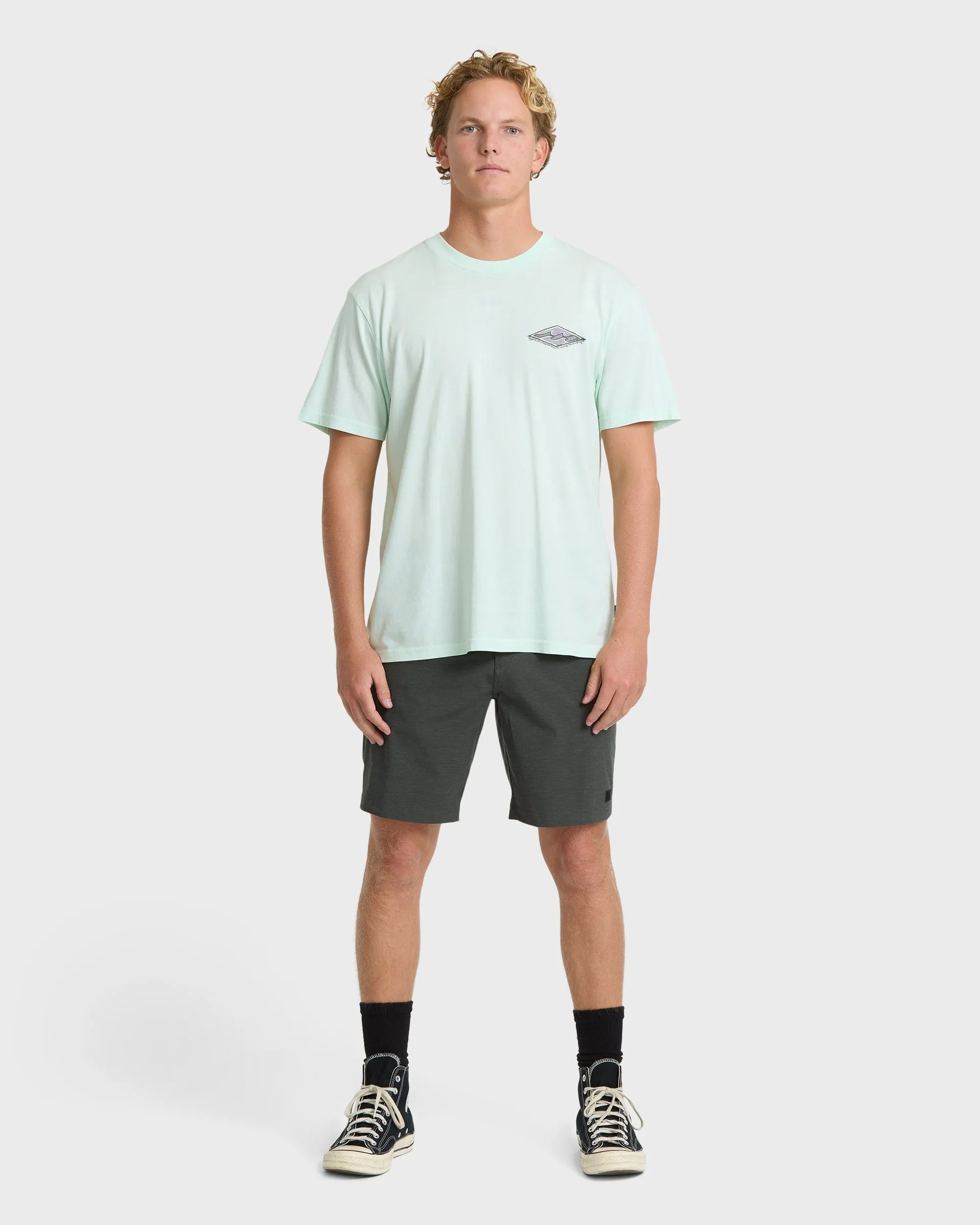 Heritage Arch Wave Washed Premium Short Sleeve Knit T-Shirt - Sea Glass sold by Billabong product image thumbnail 4