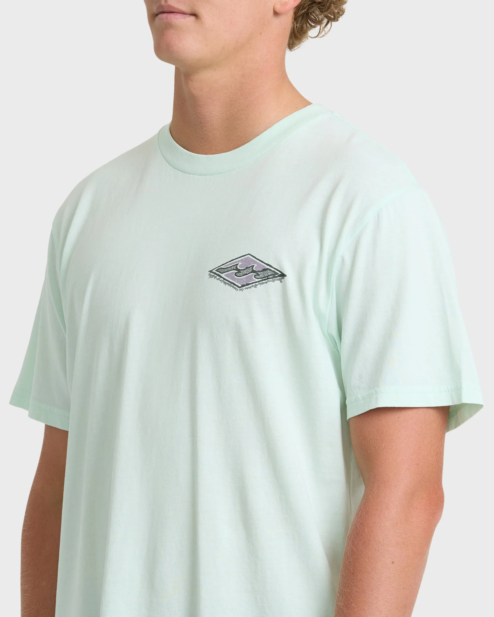 Heritage Arch Wave Washed Premium Short Sleeve Knit T-Shirt - Sea Glass sold by Billabong product image thumbnail 5