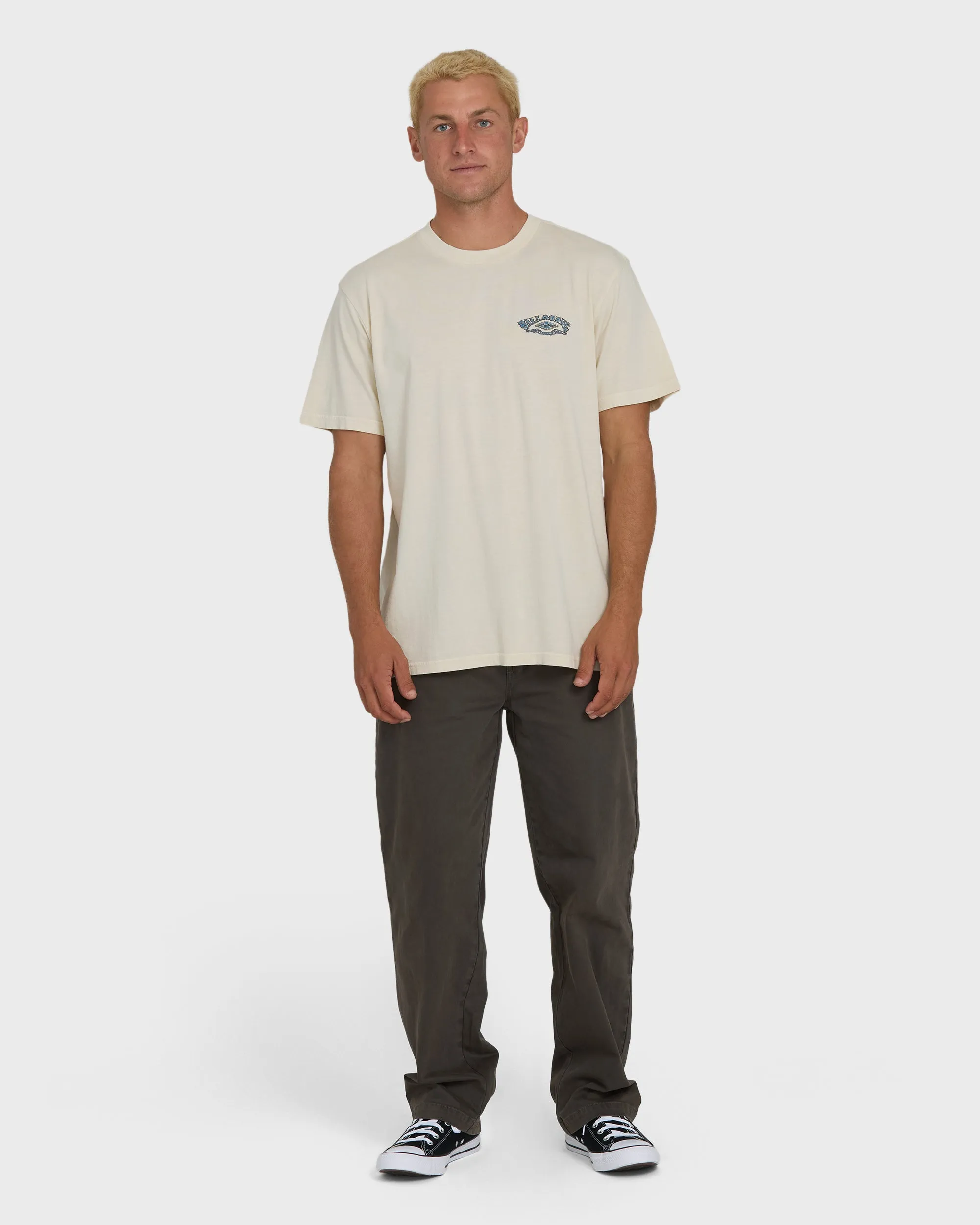 Heritage Arch Wave Washed Premium Short Sleeve Knit T-Shirt - Oatmeal sold by Billabong product image thumbnail 4