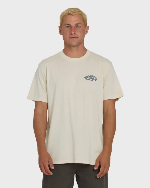 Heritage Arch Wave Washed Premium Short Sleeve Knit T-Shirt - Oatmeal made by Billabong