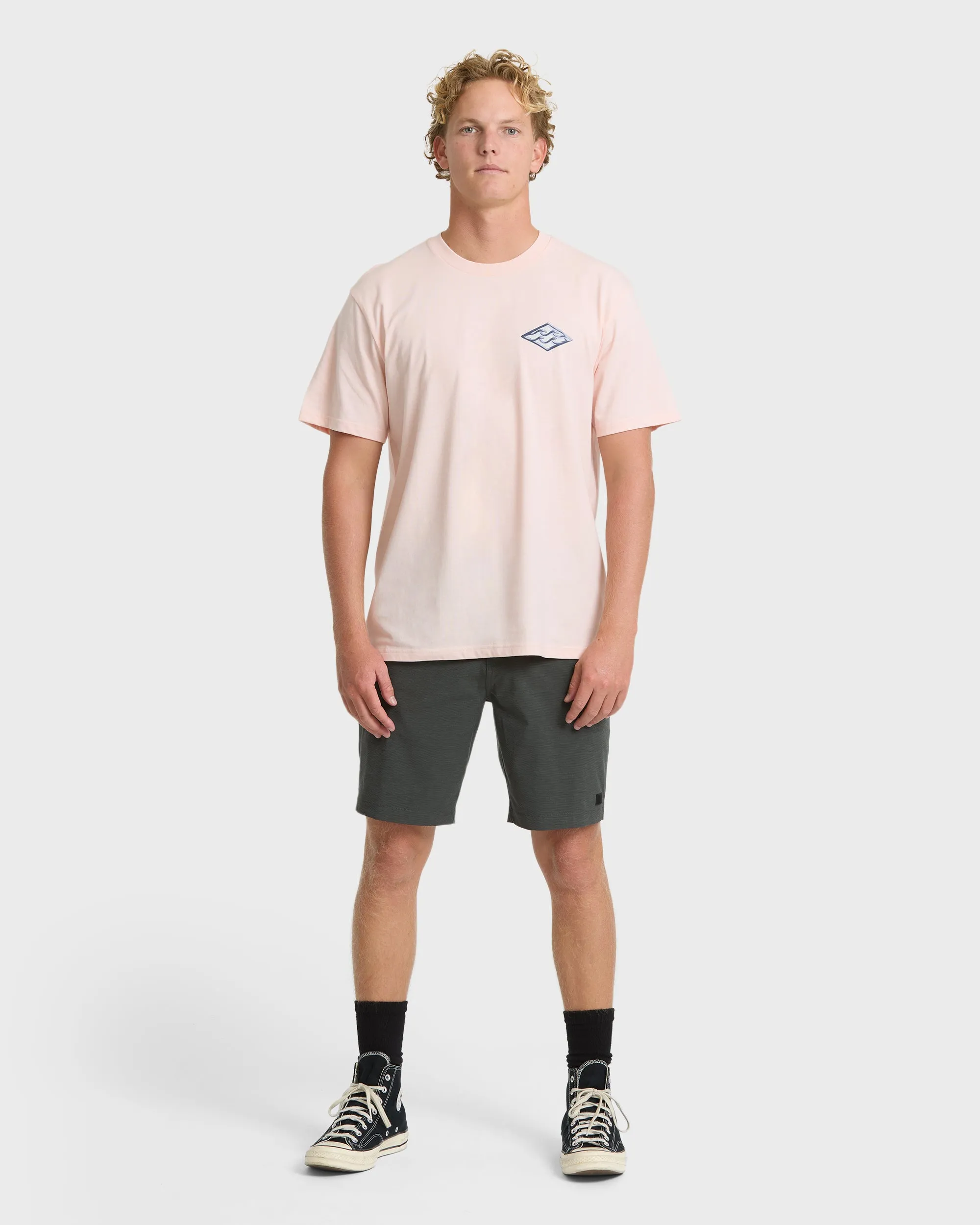 Dim Arch Premium Short Sleeve Knit T-Shirt - Light Pink sold by Billabong product image thumbnail 4