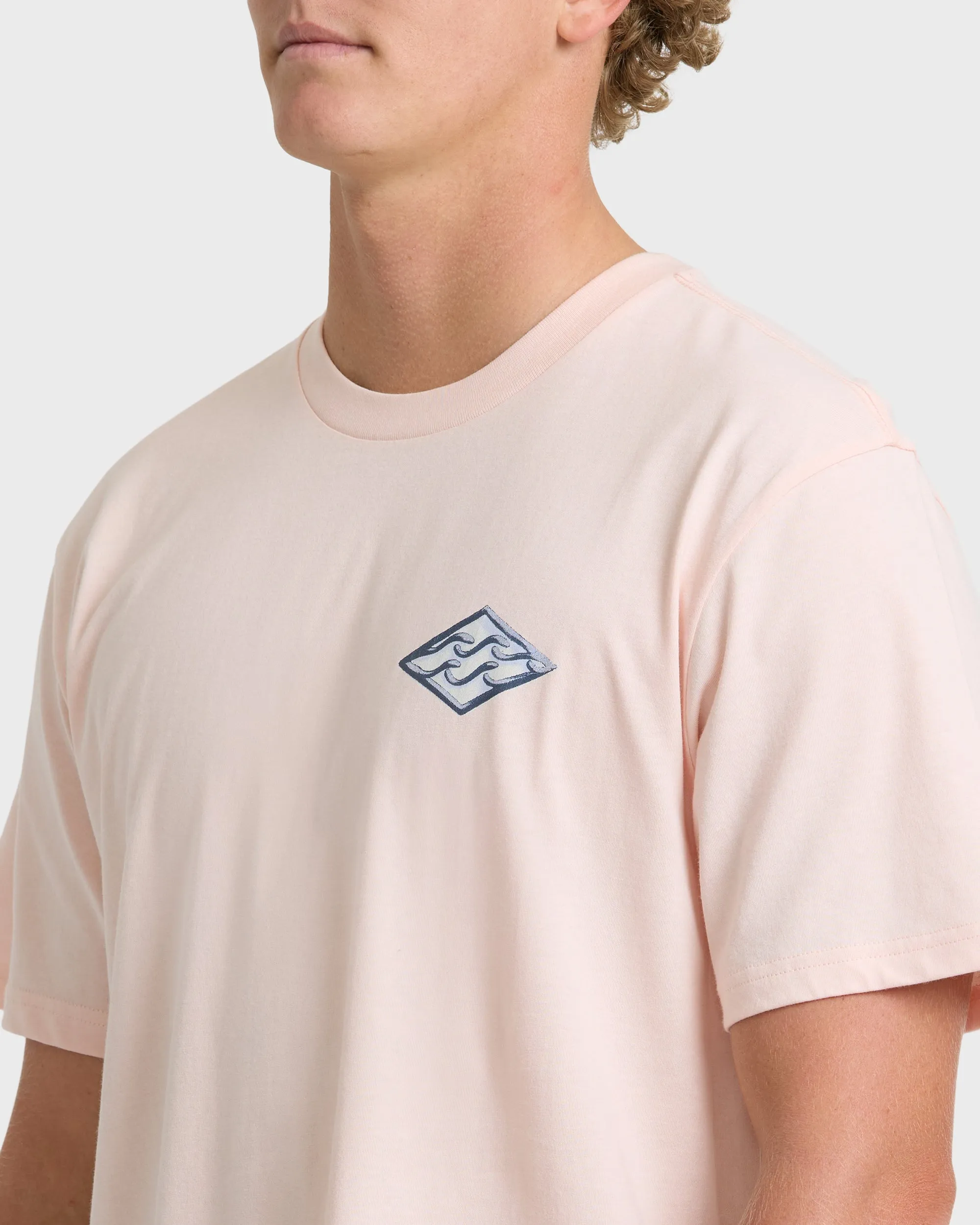 Dim Arch Premium Short Sleeve Knit T-Shirt - Light Pink sold by Billabong product image thumbnail 5