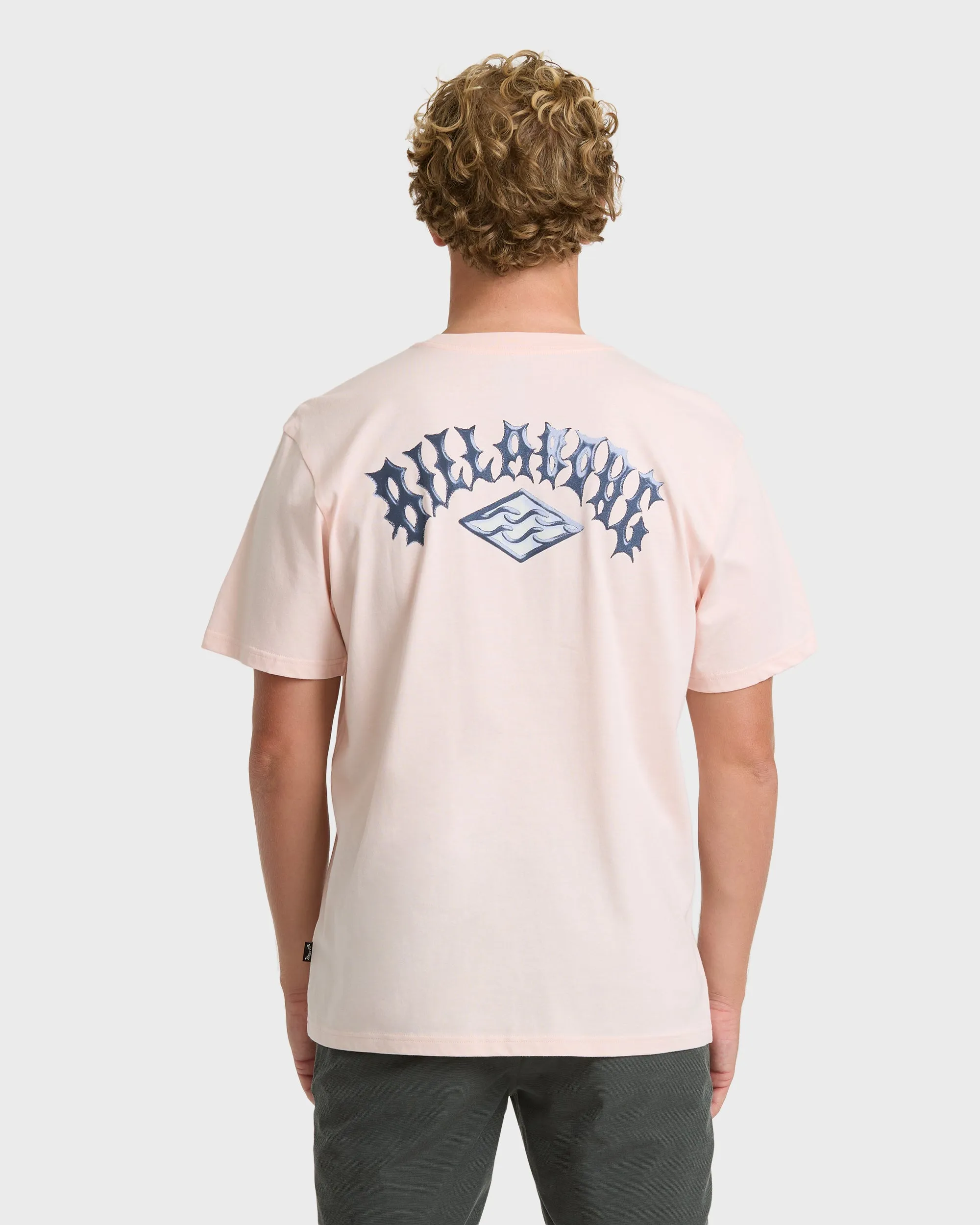 Dim Arch Premium Short Sleeve Knit T-Shirt - Light Pink sold by Billabong product image thumbnail 2