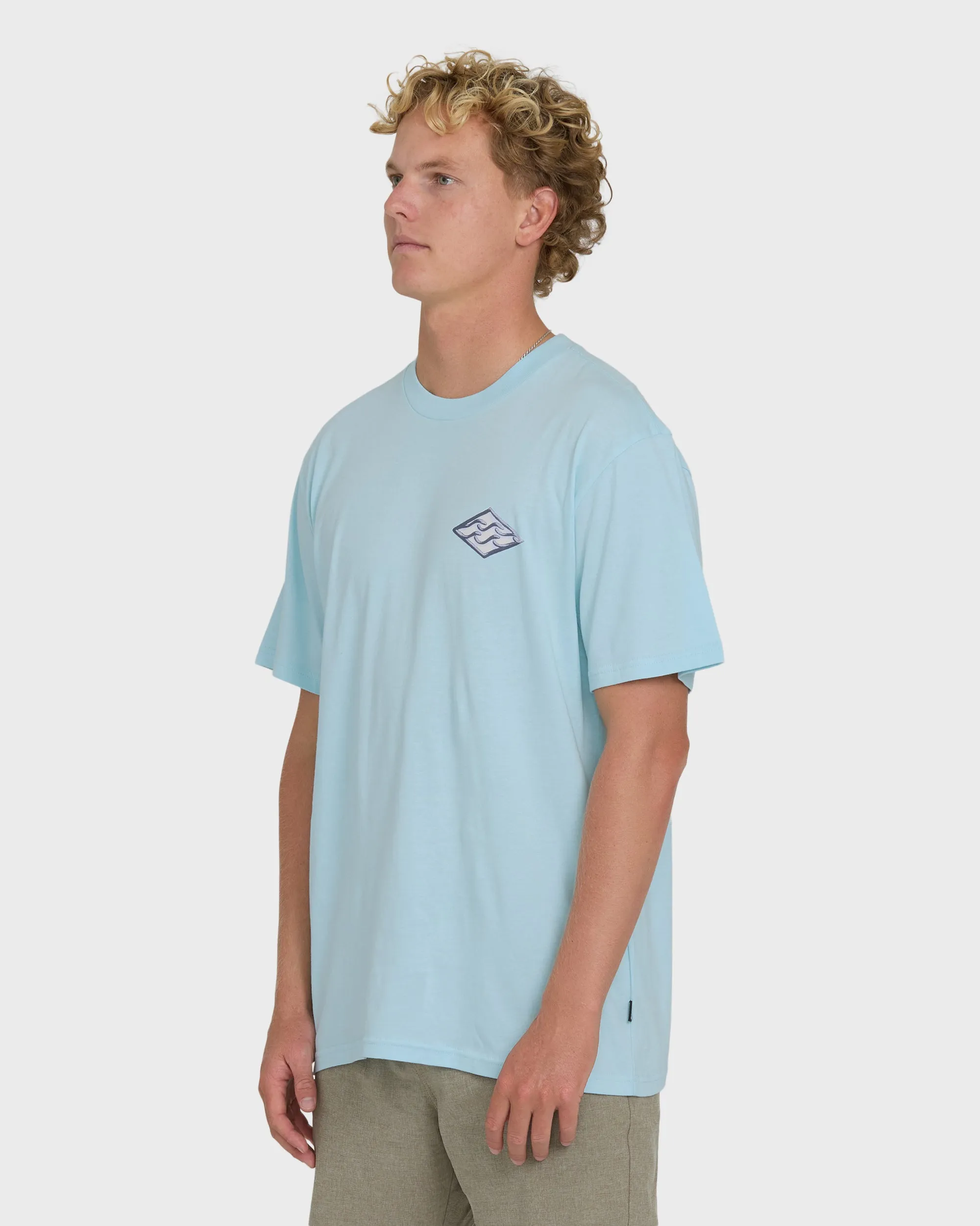 Dim Arch Premium Short Sleeve Knit T-Shirt - Coastal Blue sold by Billabong product image thumbnail 3