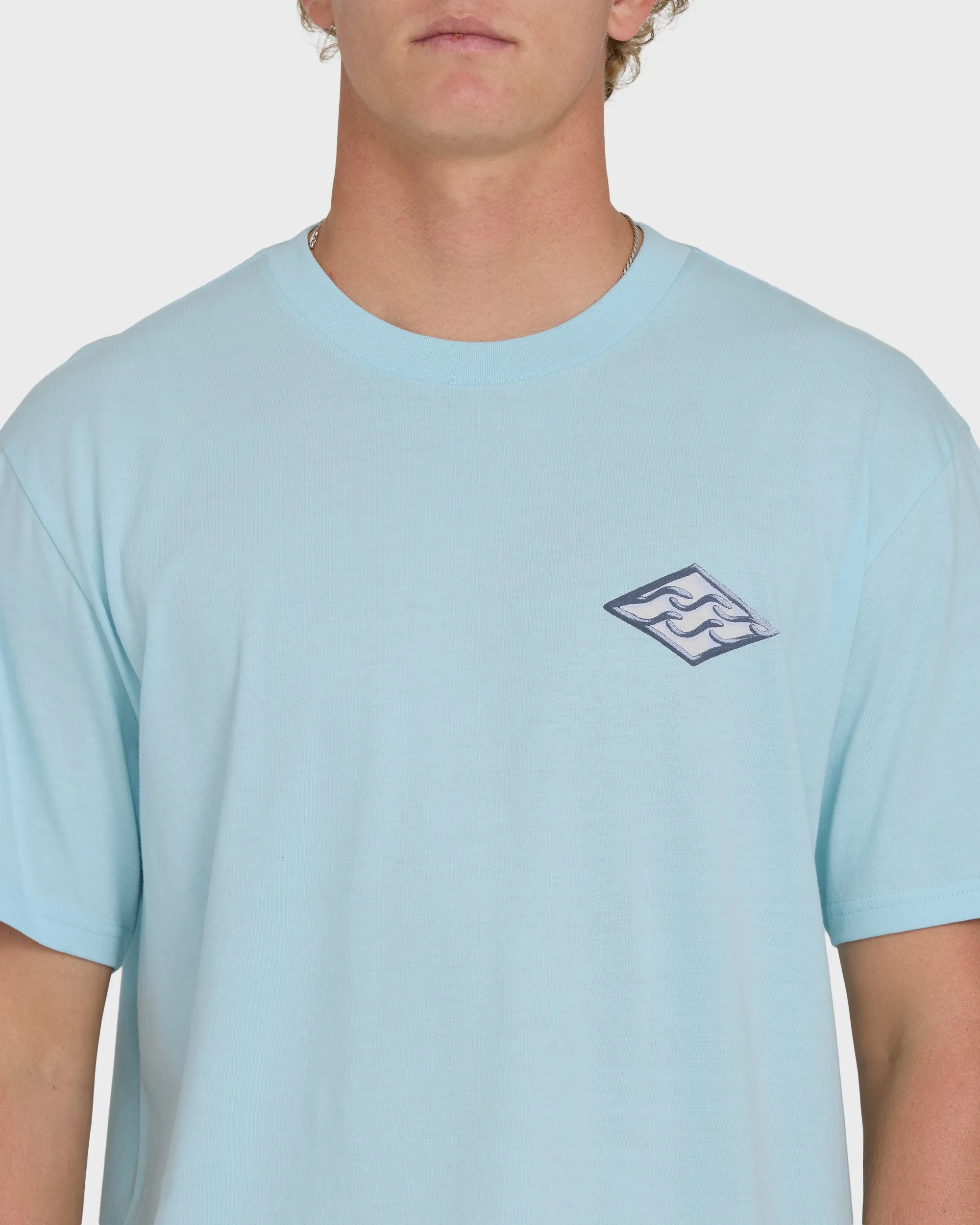 Dim Arch Premium Short Sleeve Knit T-Shirt - Coastal Blue sold by Billabong product image thumbnail 5