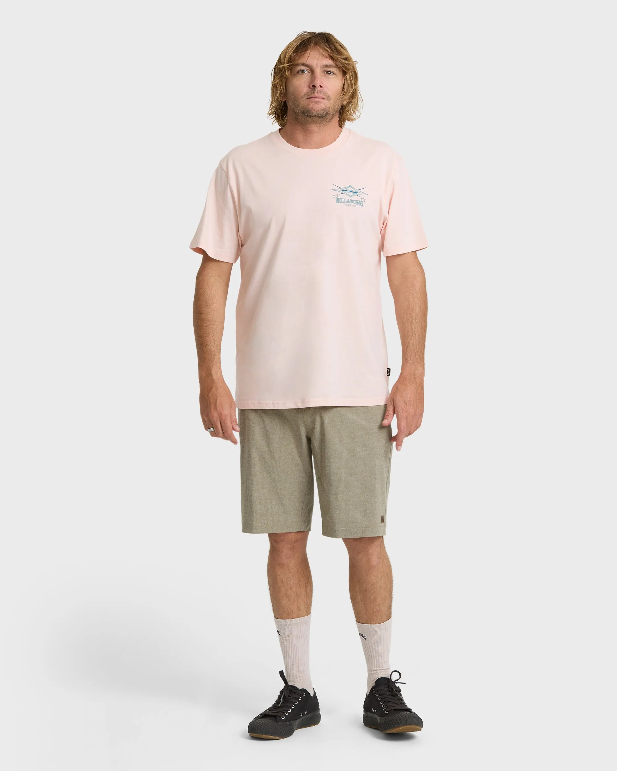 Crossboards Premium Short Sleeve Knit T-Shirt - Light Pink sold by Billabong product image thumbnail 4