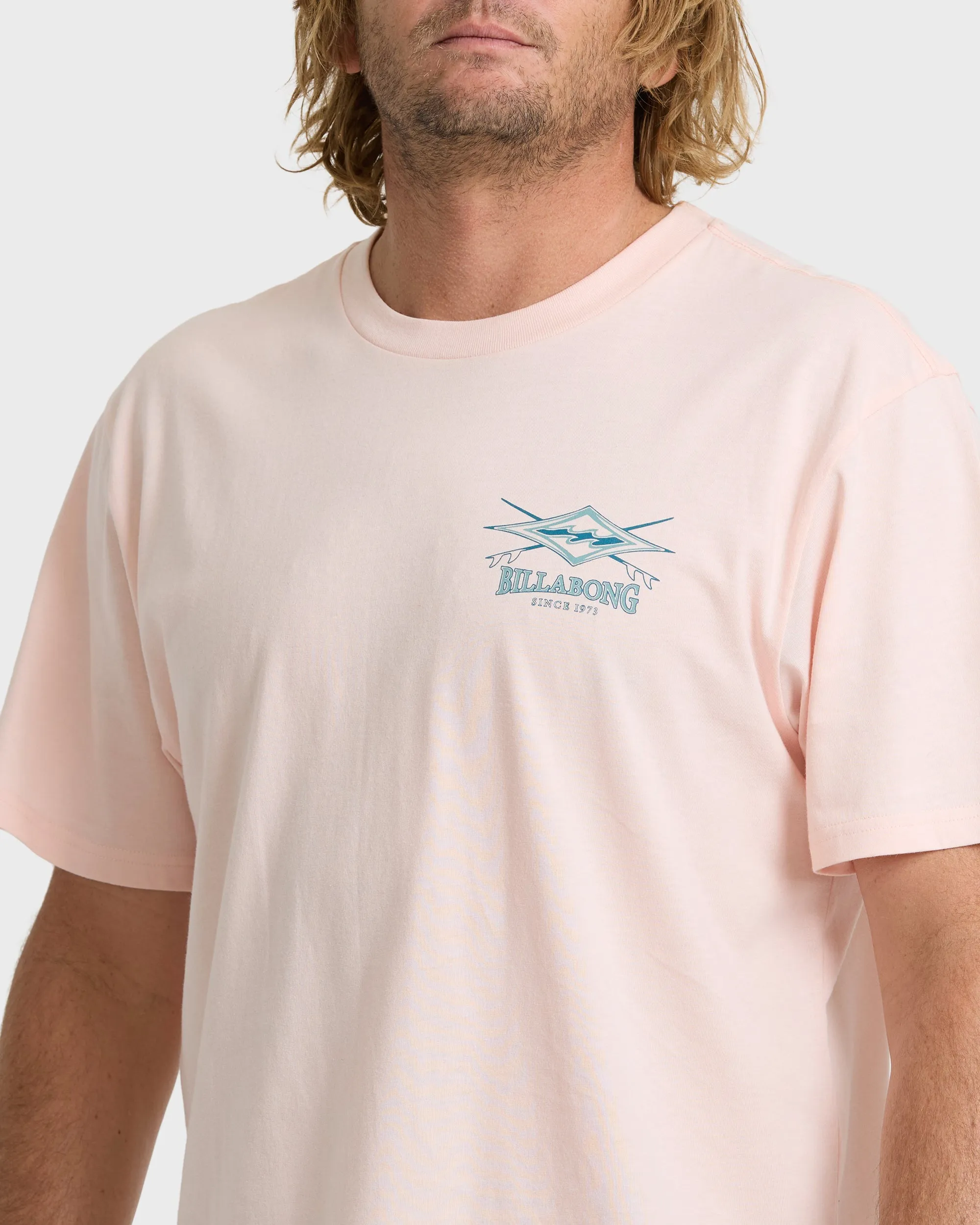Crossboards Premium Short Sleeve Knit T-Shirt - Light Pink sold by Billabong product image thumbnail 5