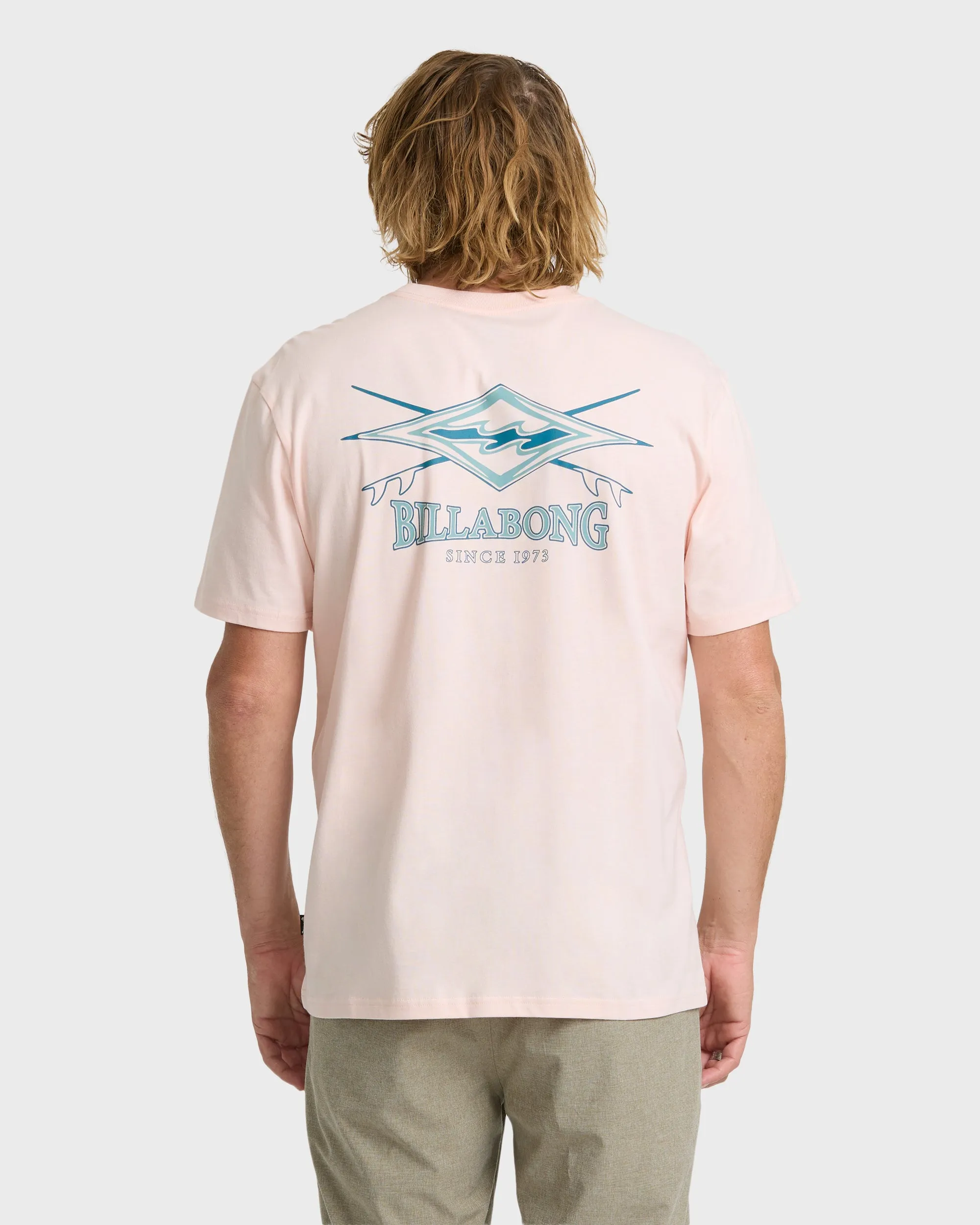 Crossboards Premium Short Sleeve Knit T-Shirt - Light Pink sold by Billabong product image thumbnail 2