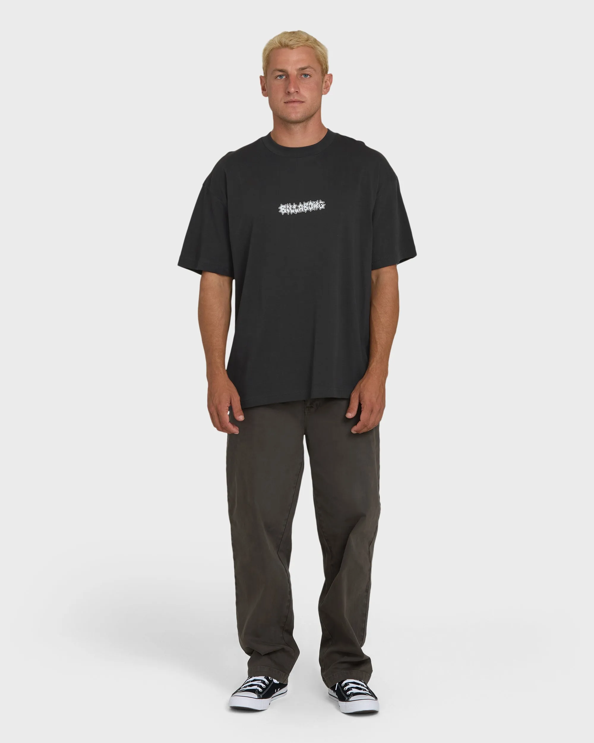Marrow OG Short Sleeve Knit T-Shirt - Washed Black sold by Billabong product image thumbnail 4