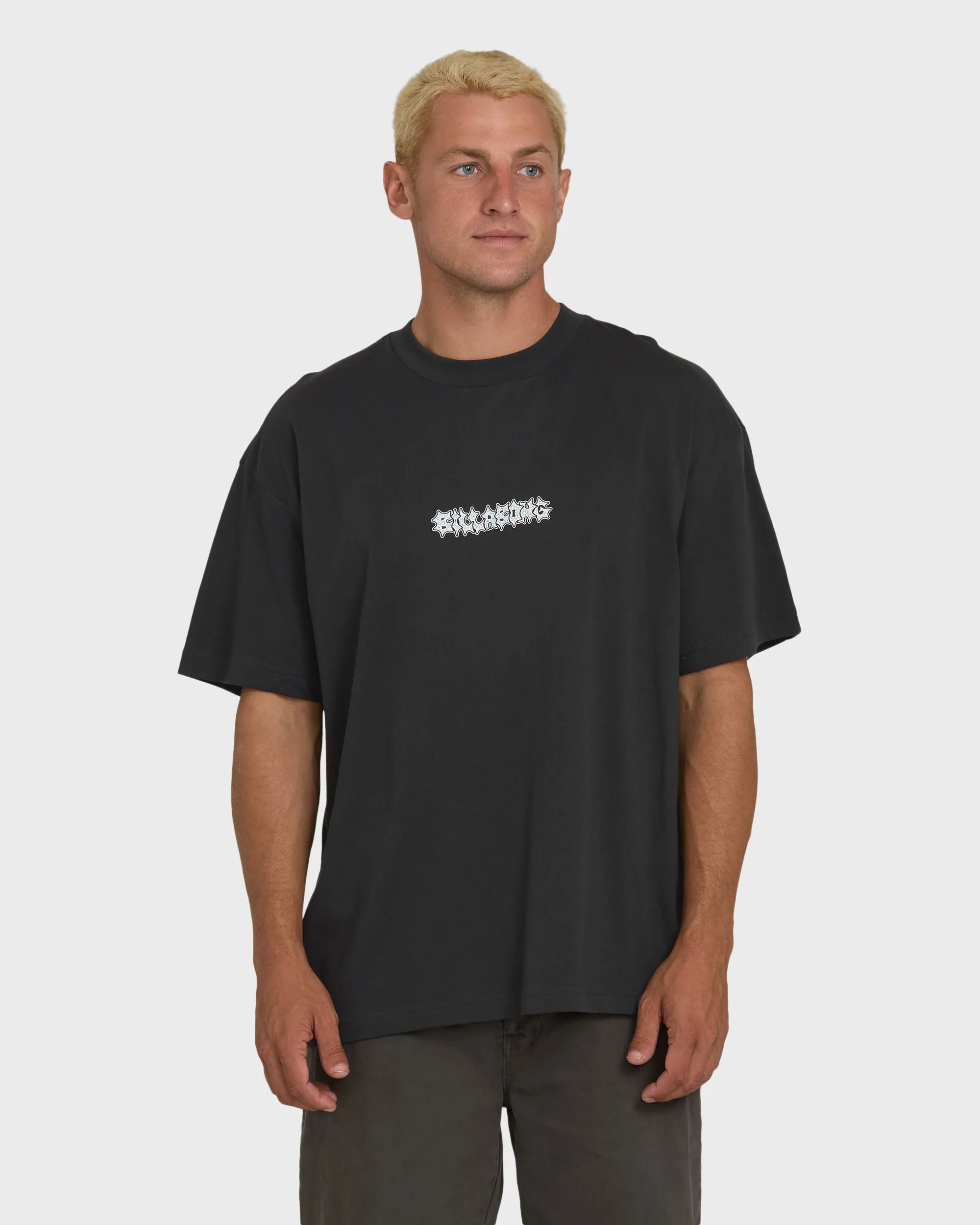 Marrow OG Short Sleeve Knit T-Shirt - Washed Black sold by Billabong