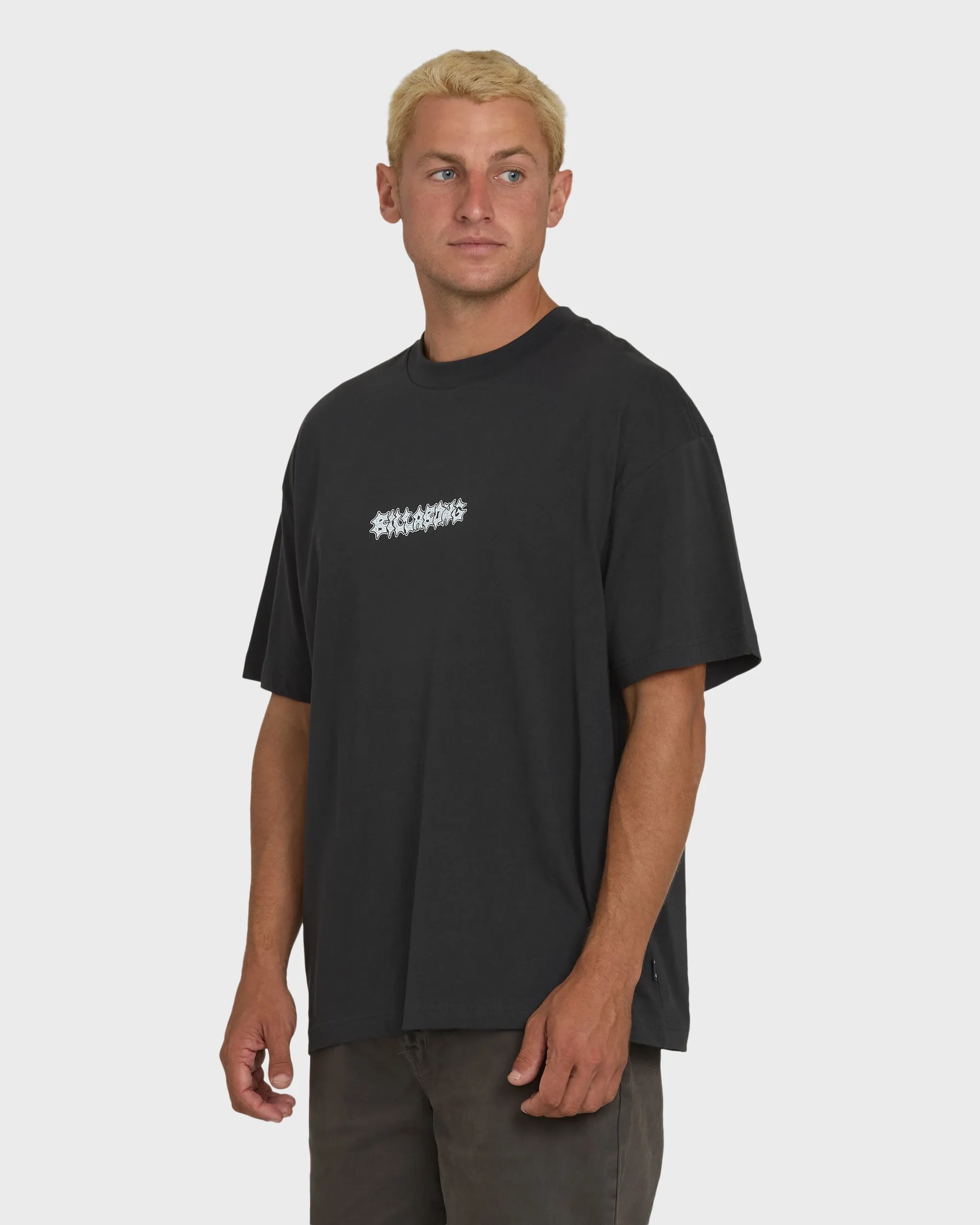 Marrow OG Short Sleeve Knit T-Shirt - Washed Black sold by Billabong product image thumbnail 3