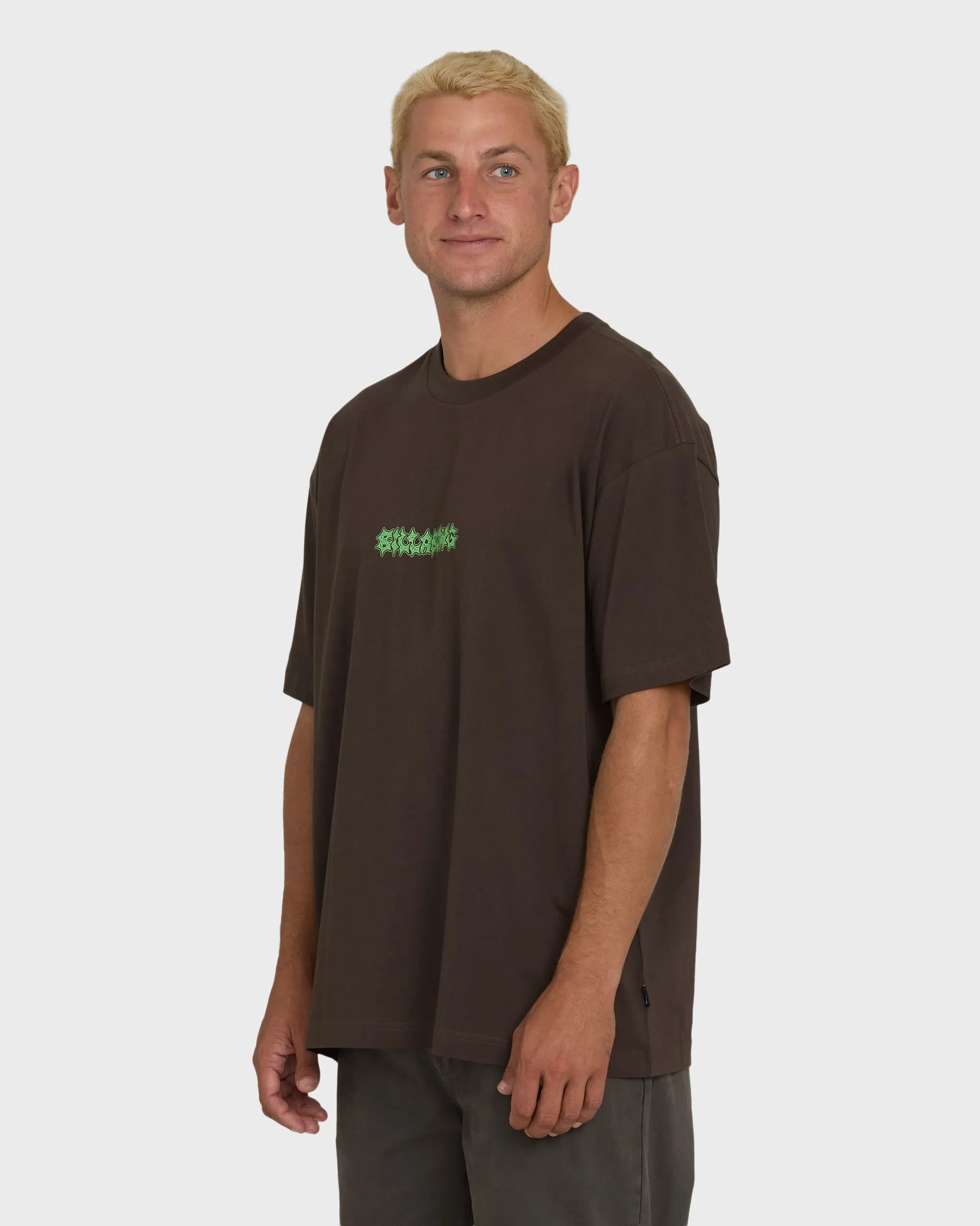 Marrow OG Short Sleeve Knit T-Shirt - Chocolate Brown sold by Billabong product image thumbnail 3