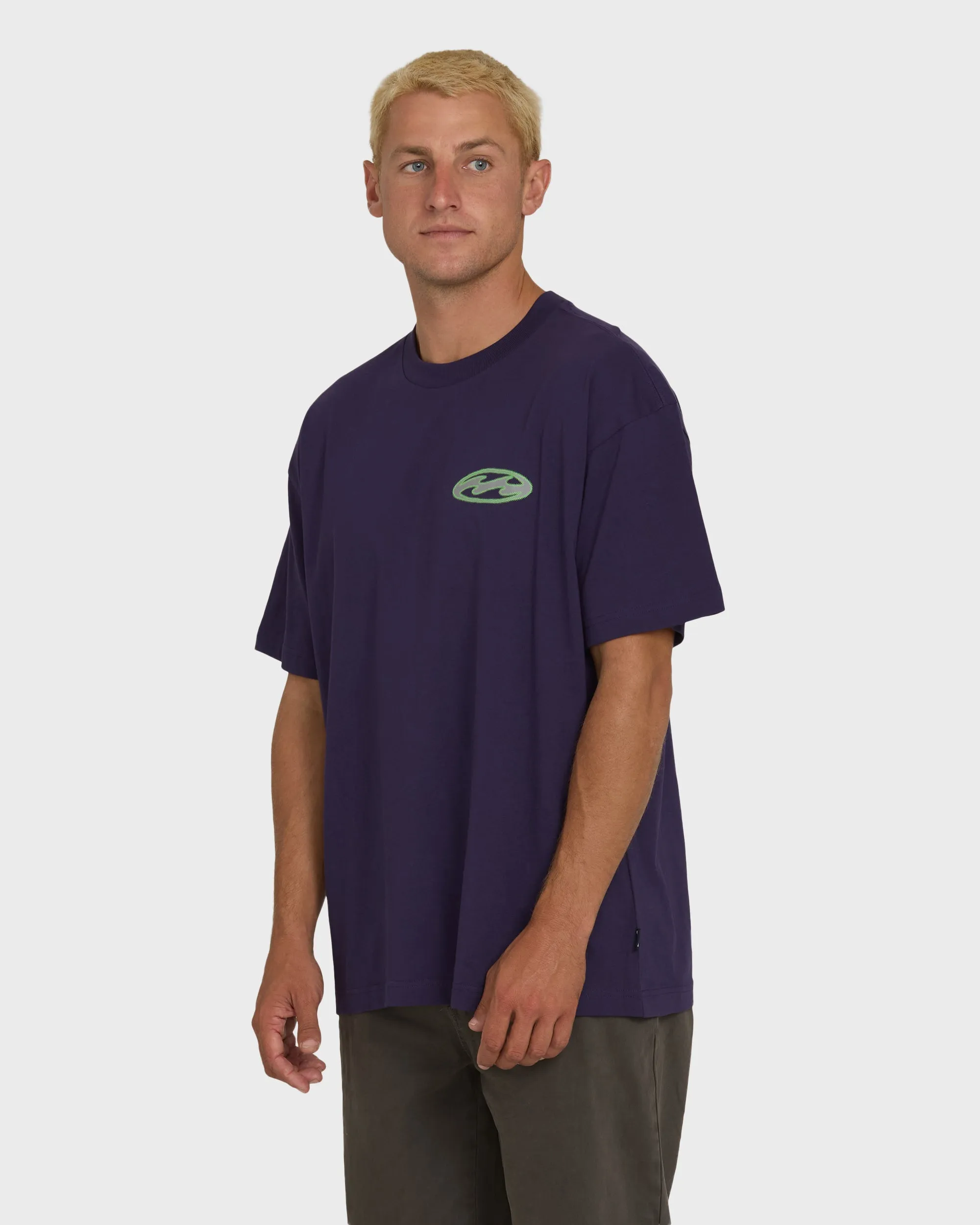 Bad Dog Tonedawg OG Short Sleeve Knit T-Shirt - Purple Velvet sold by Billabong product image thumbnail 3
