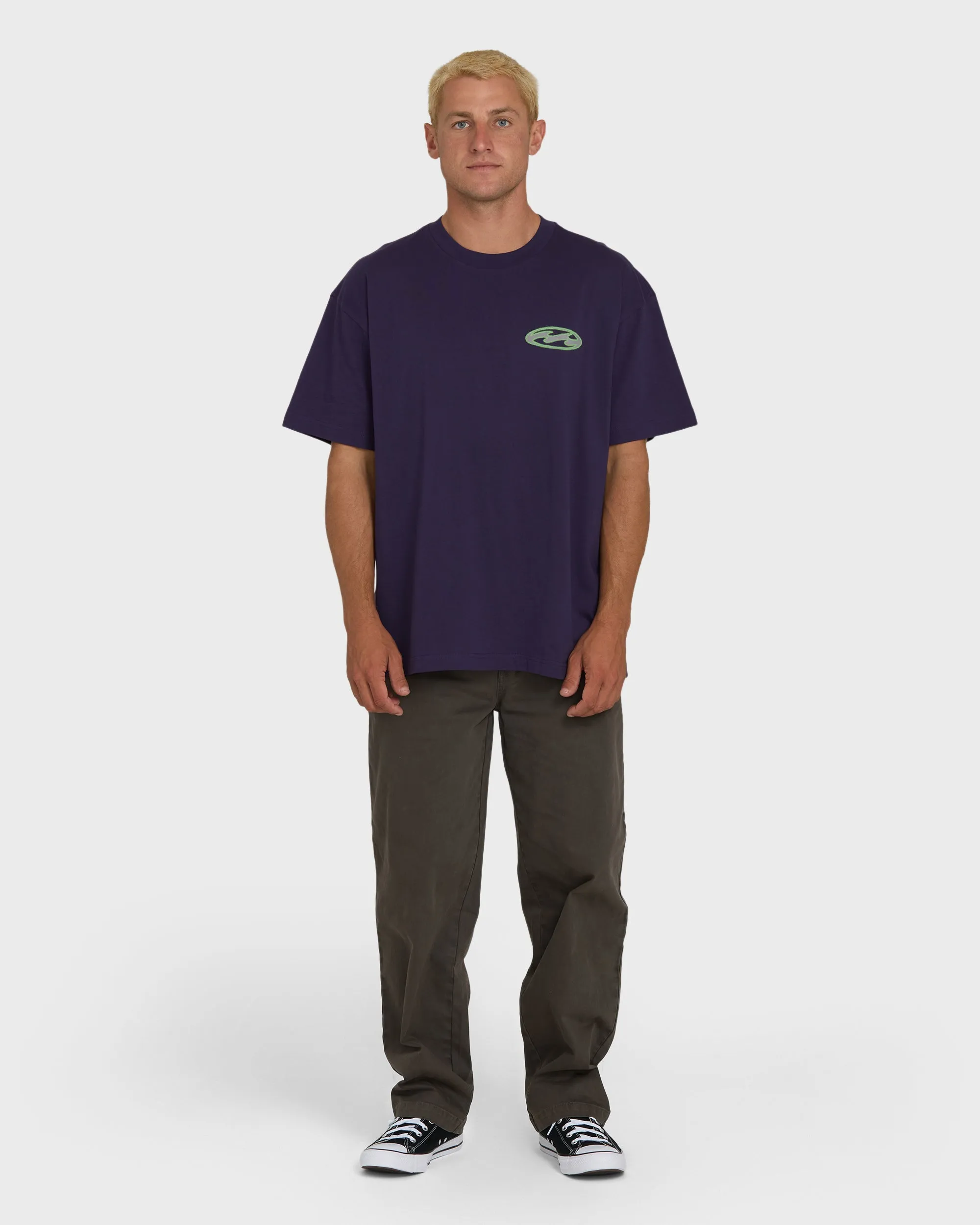 Bad Dog Tonedawg OG Short Sleeve Knit T-Shirt - Purple Velvet sold by Billabong product image thumbnail 4