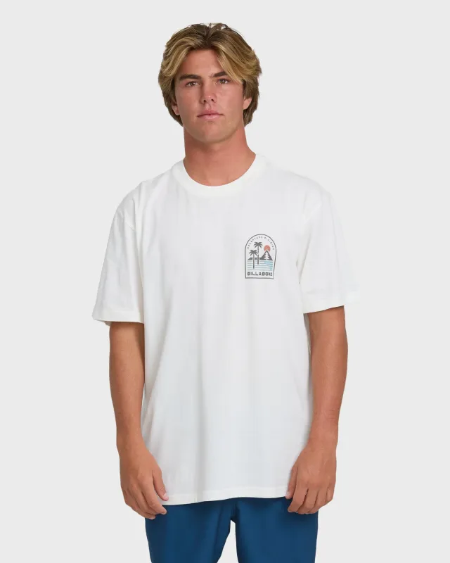 A/Div Sun Down Premium Short Sleeve Knit T-Shirt - Off White made by Billabong