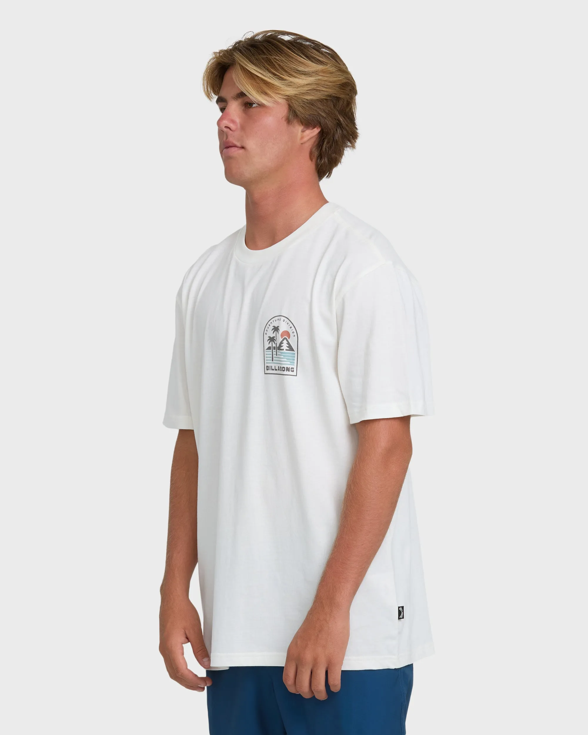 A/Div Sun Down Premium Short Sleeve Knit T-Shirt - Off White sold by Billabong product image thumbnail 3