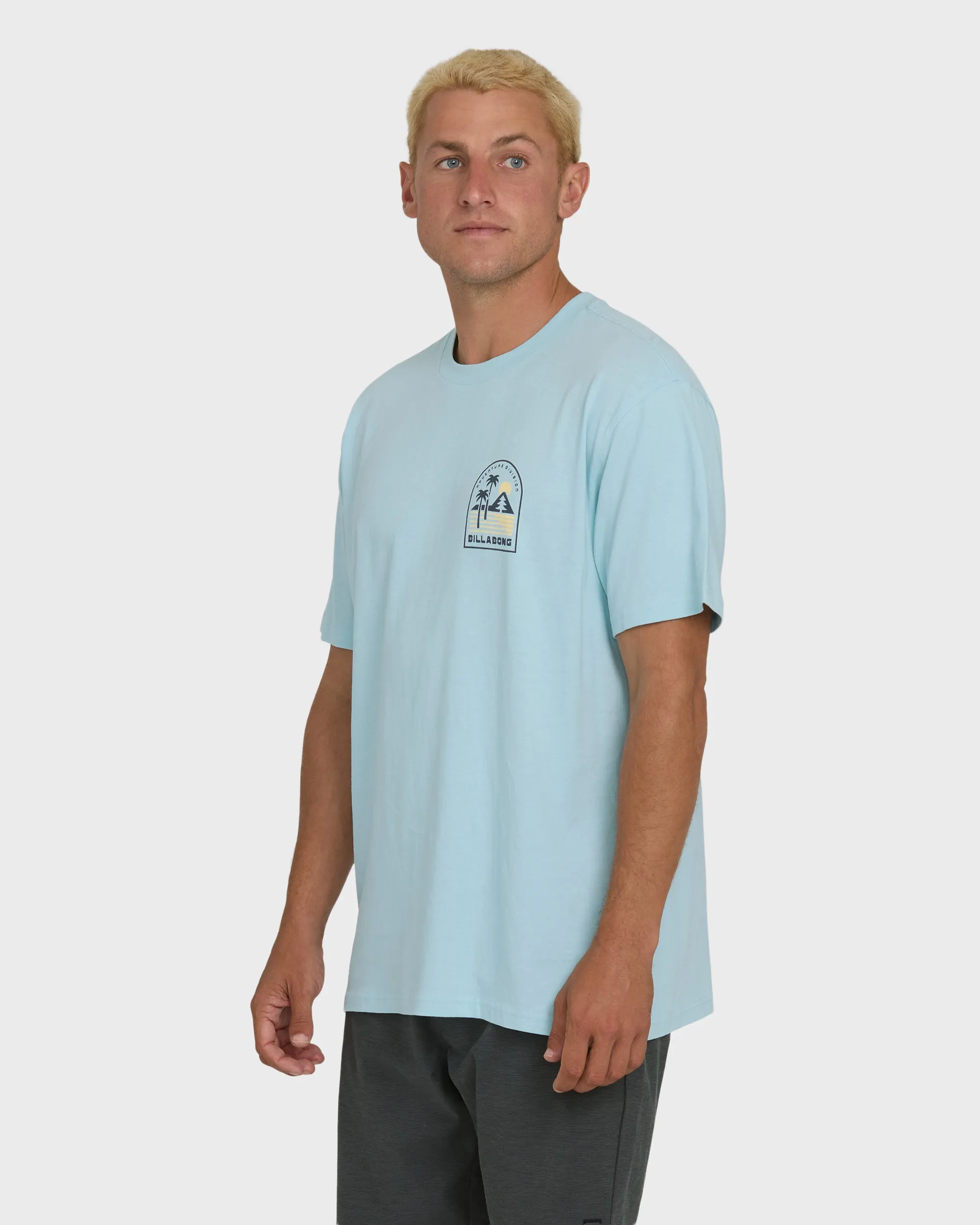 A/Div Sun Down Premium Short Sleeve Knit T-Shirt - Winter Sky sold by Billabong product image thumbnail 3