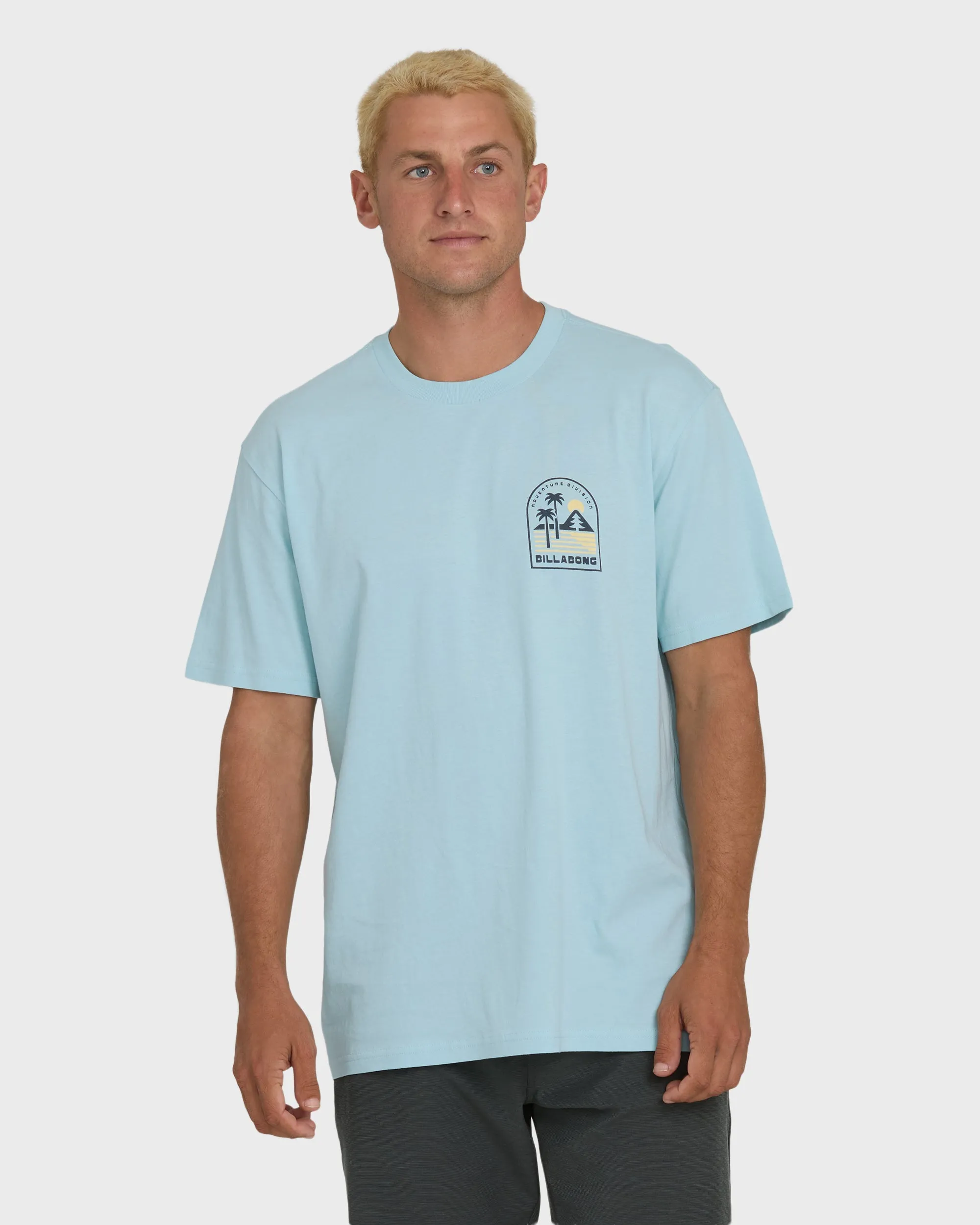 A/Div Sun Down Premium Short Sleeve Knit T-Shirt - Winter Sky sold by Billabong