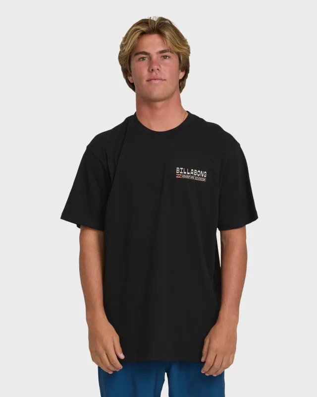 A/Div Agave Premium Short Sleeve Cotton T-Shirt - Black made by Billabong