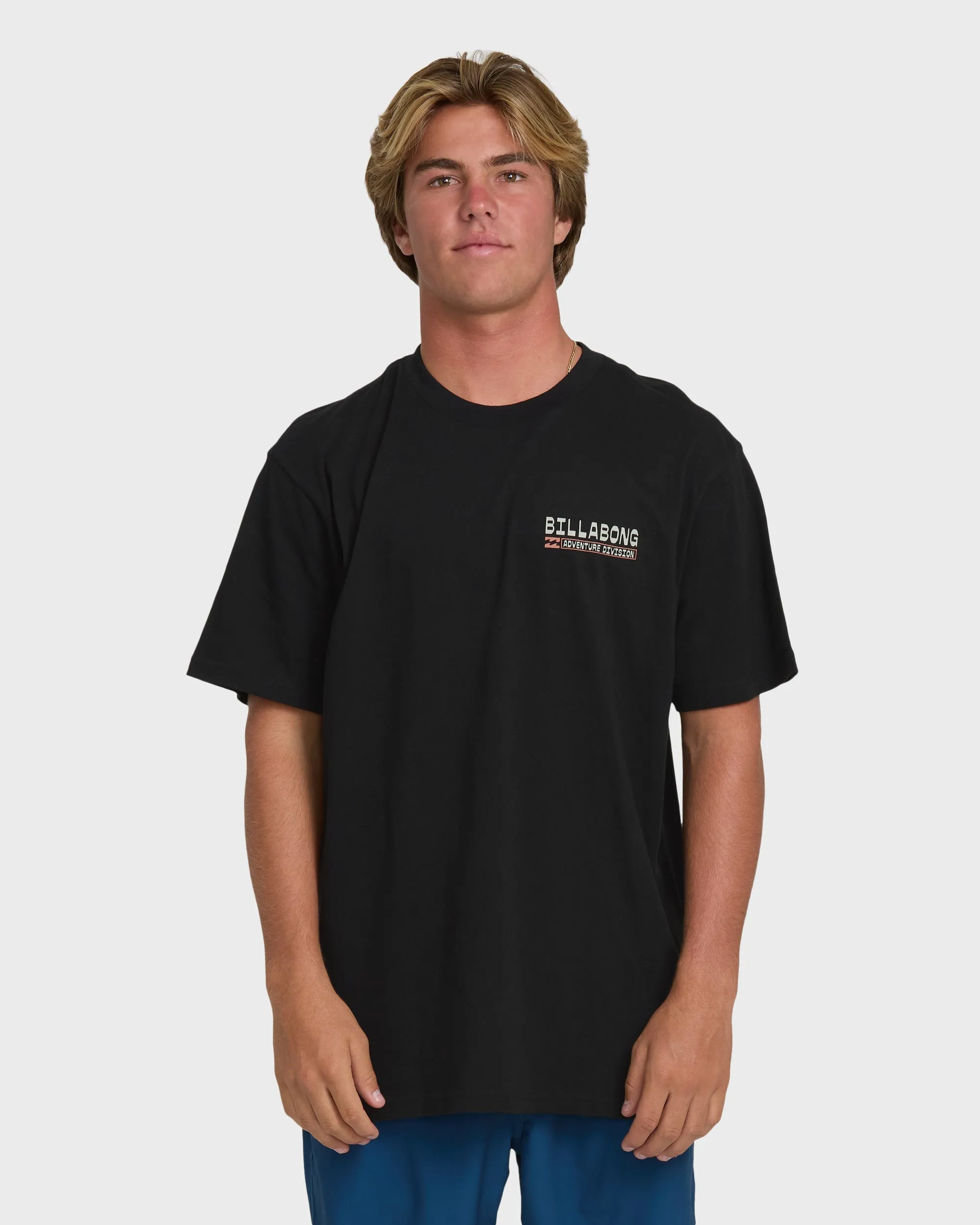 A/Div Agave Premium Short Sleeve Cotton T-Shirt - Black sold by Billabong