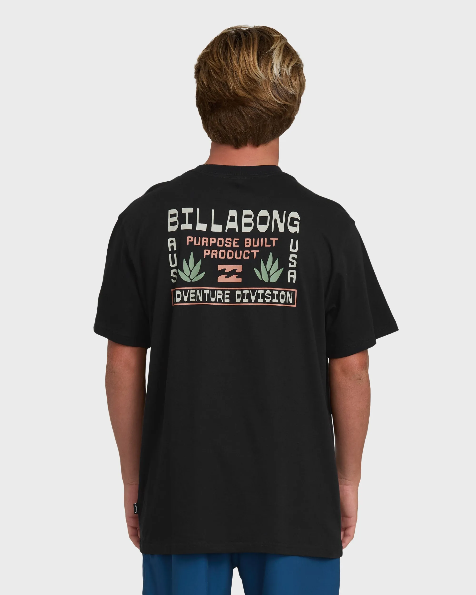 A/Div Agave Premium Short Sleeve Cotton T-Shirt - Black sold by Billabong product image thumbnail 2