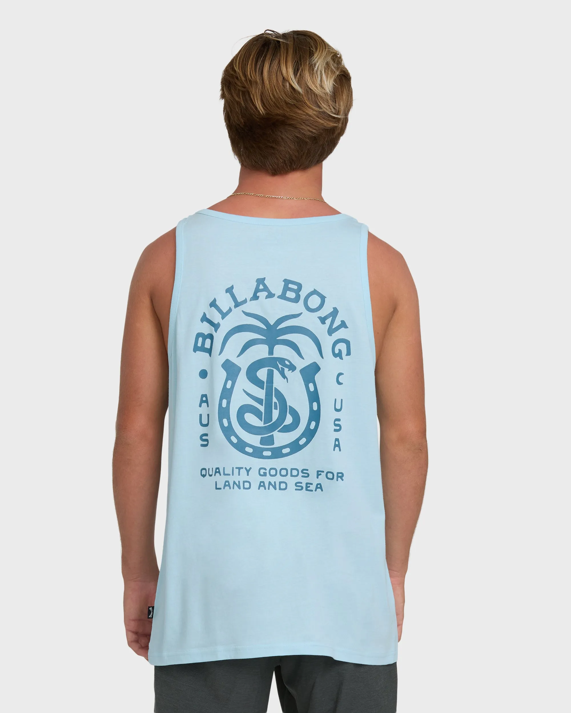 Forge Premium Tank Top - Coastal Blue sold by Billabong product image thumbnail 2