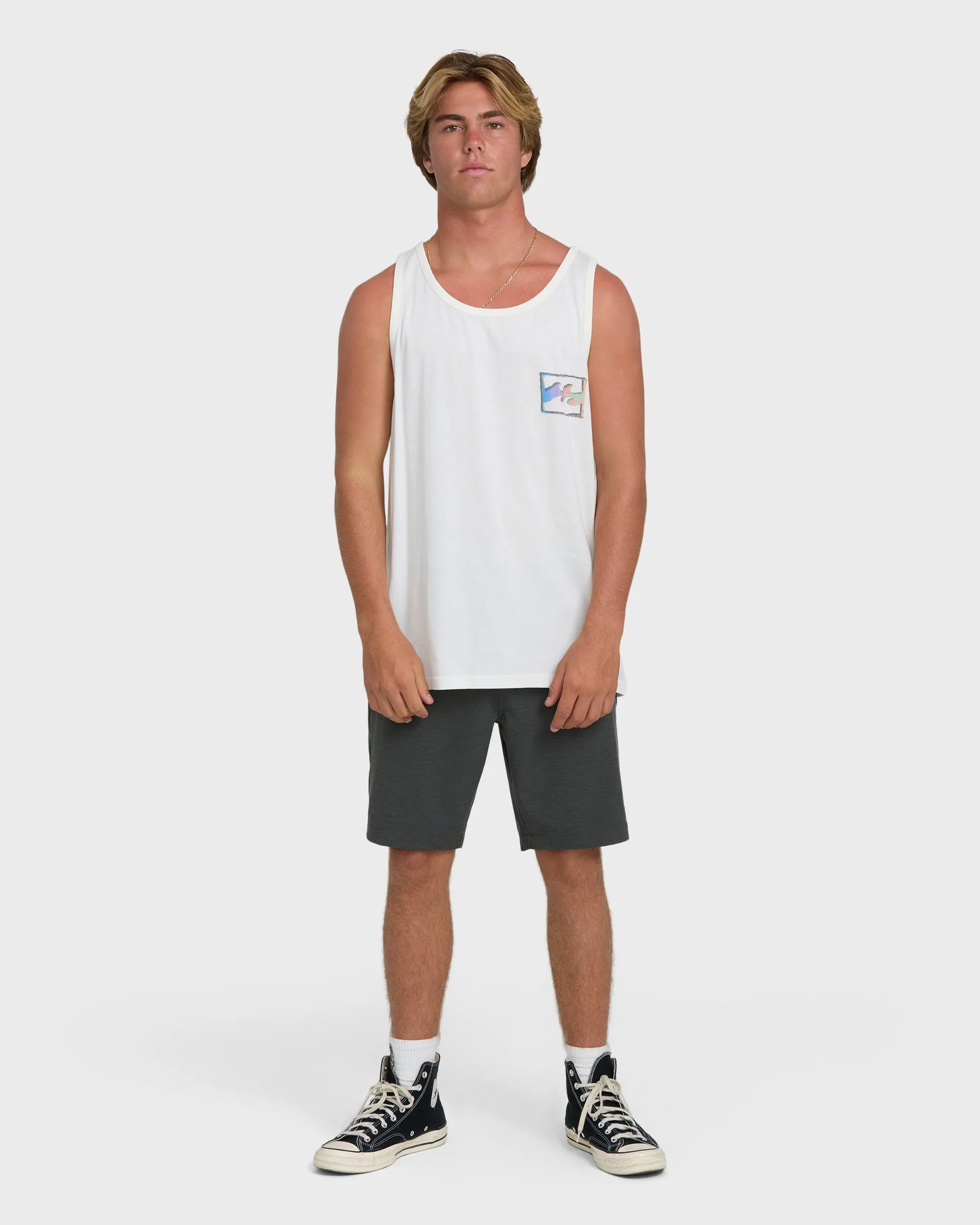 Crayon Wave Premium Tank Top - Off White sold by Billabong product image thumbnail 4