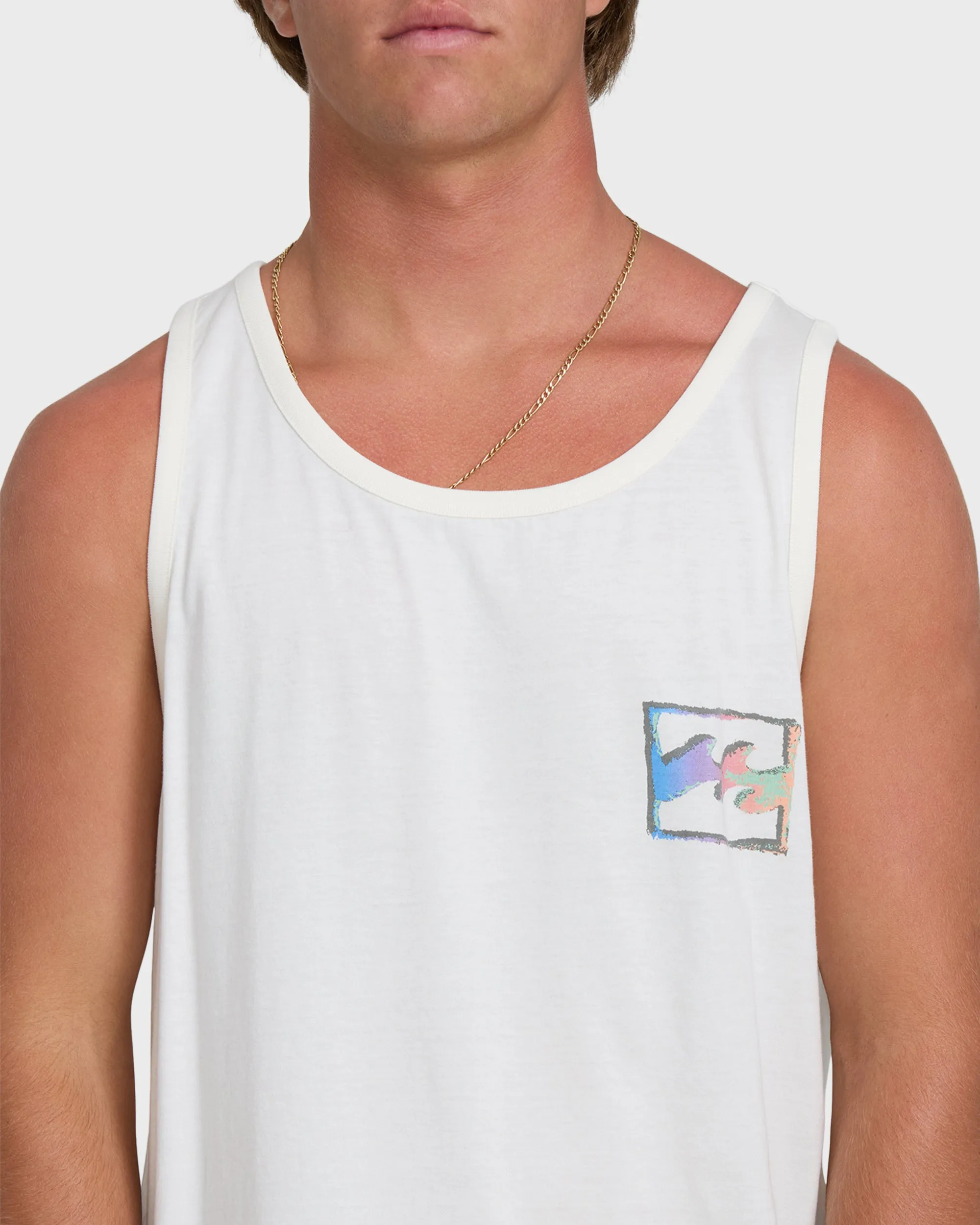 Crayon Wave Premium Tank Top - Off White sold by Billabong product image thumbnail 5