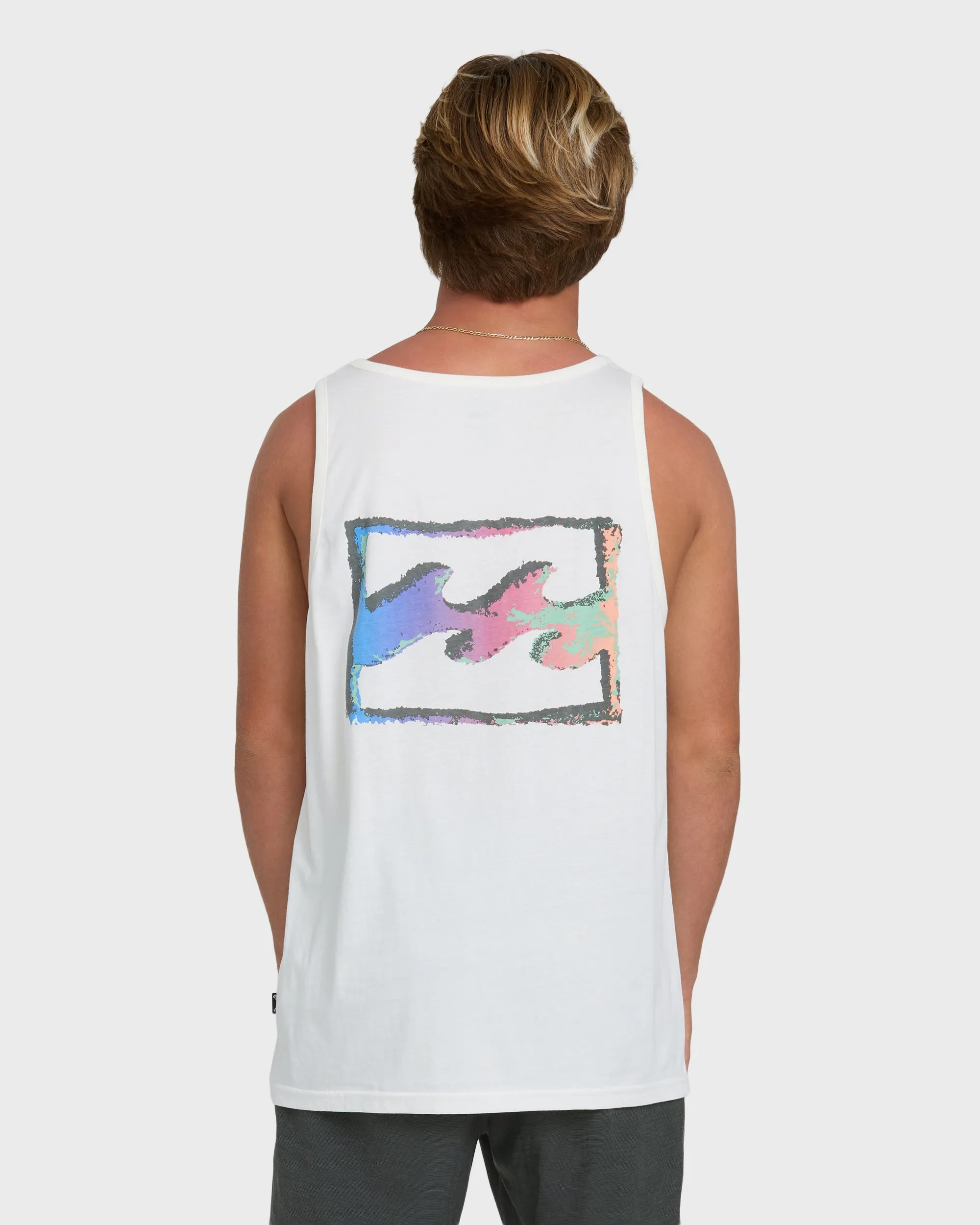 Crayon Wave Premium Tank Top - Off White sold by Billabong product image thumbnail 2