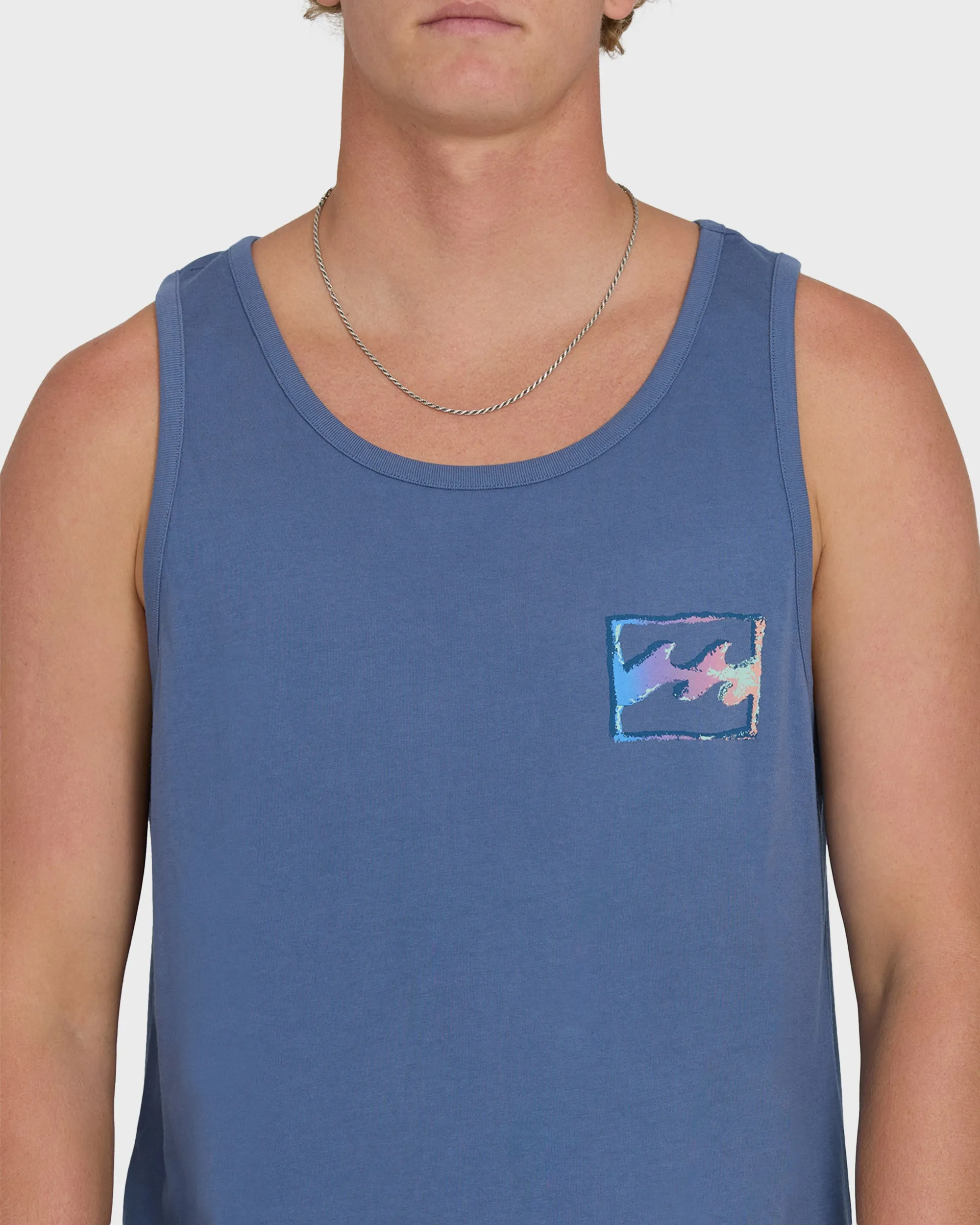 Crayon Wave Premium Tank Top - Blue Horizon sold by Billabong product image thumbnail 5