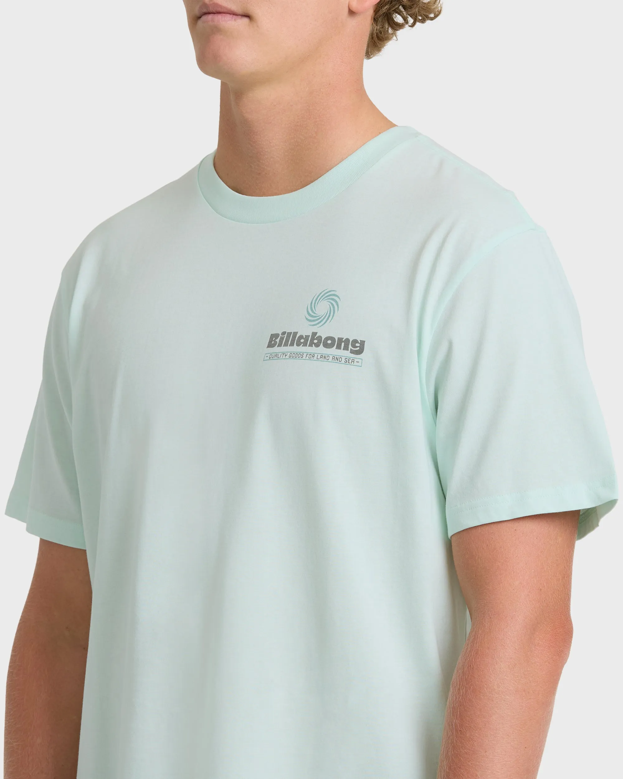 Single Fin Premium Short Sleeve Knit T-Shirt - Sea Glass sold by Billabong product image thumbnail 5